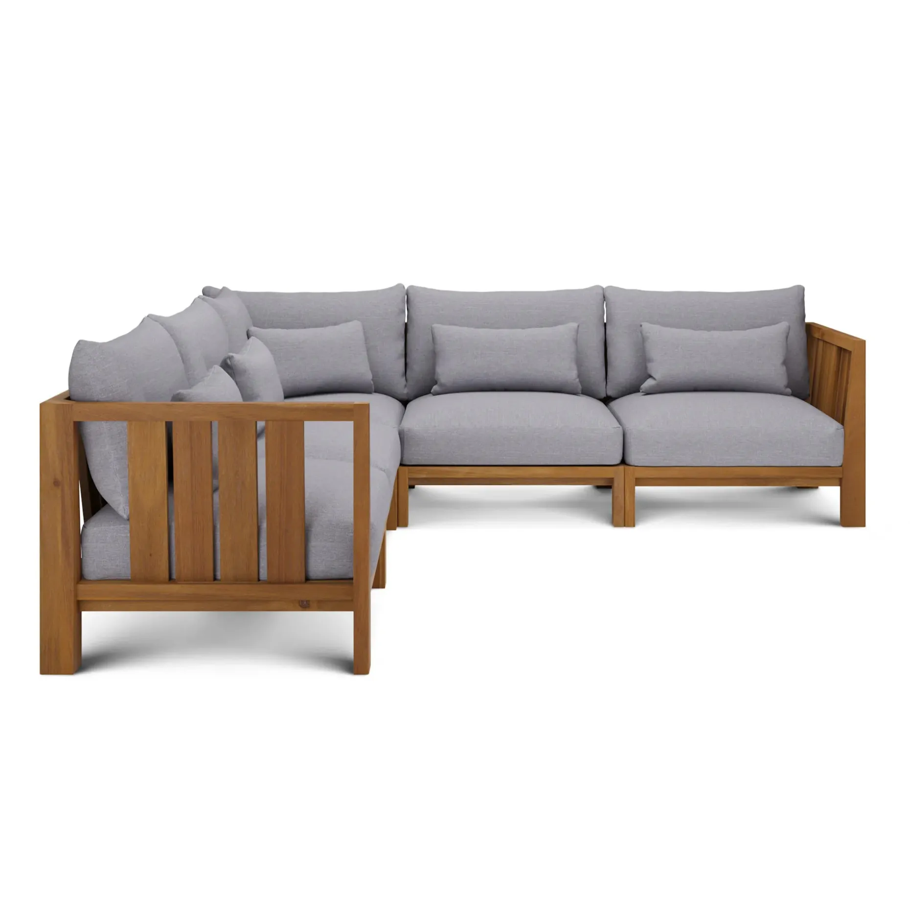 Cove 102.75" Outdoor Modular Sectional - Basket Gray