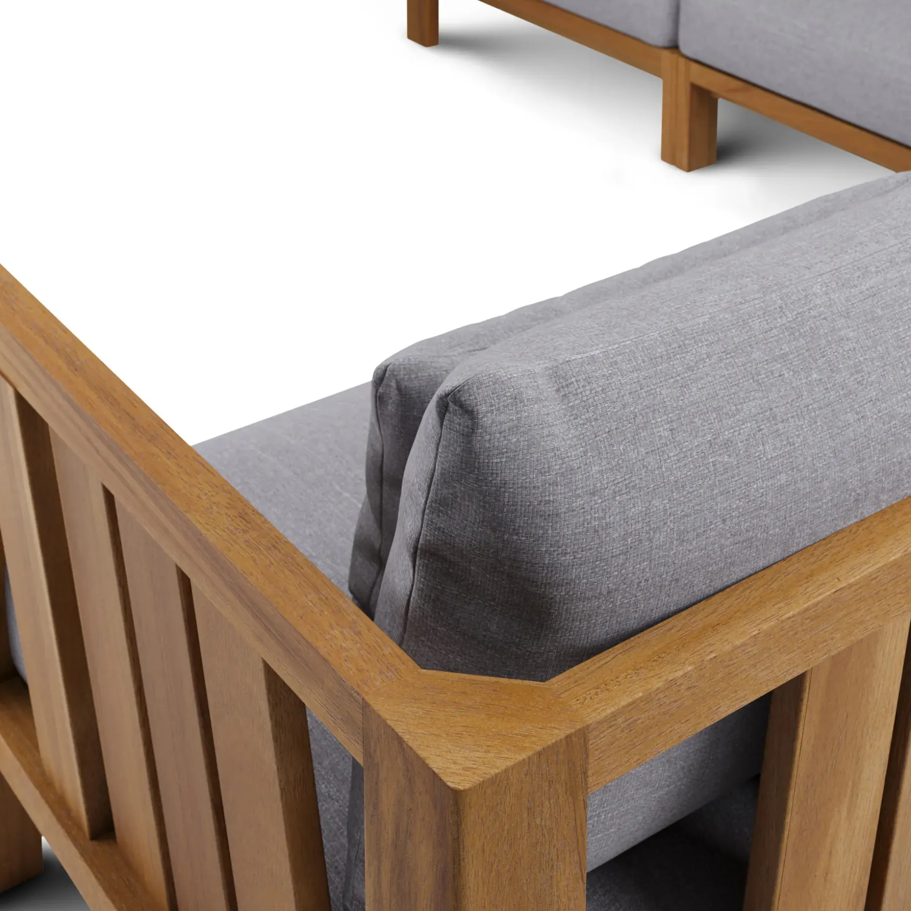 Cove 102.75" Outdoor Modular Sectional - Basket Gray