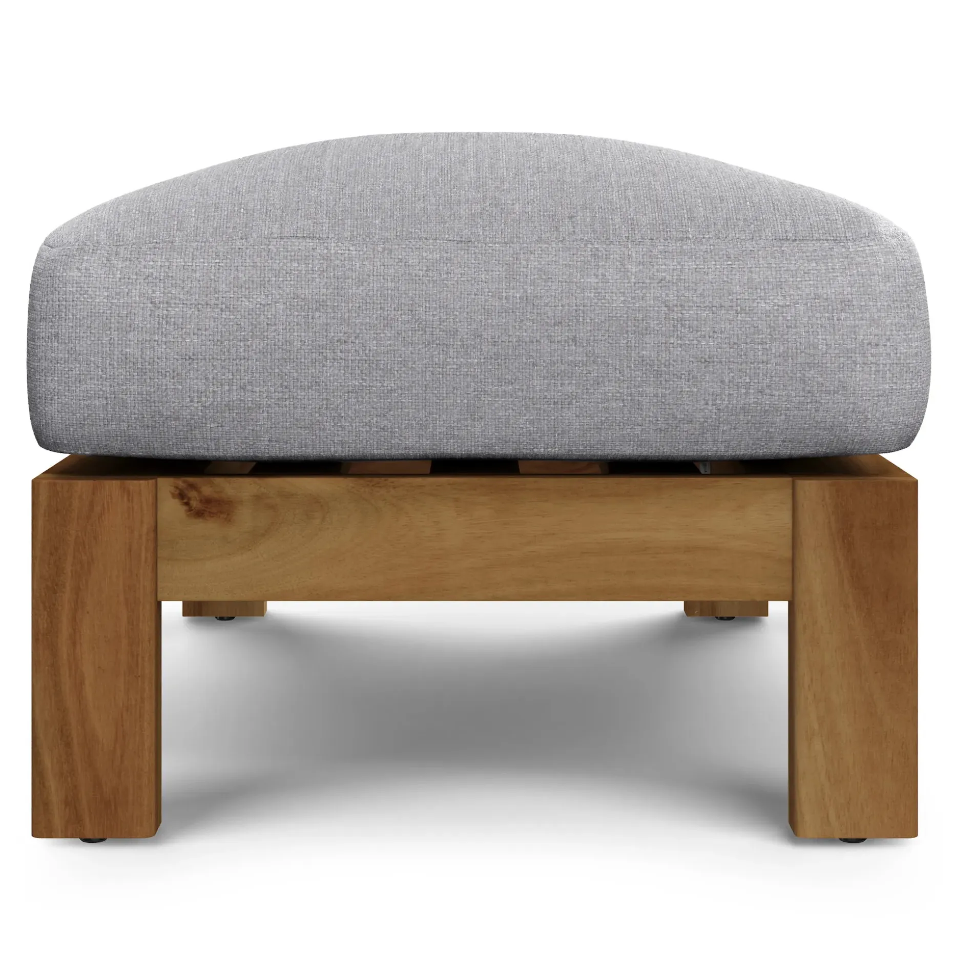 Cove 34.25" Outdoor Ottoman - Basket Gray