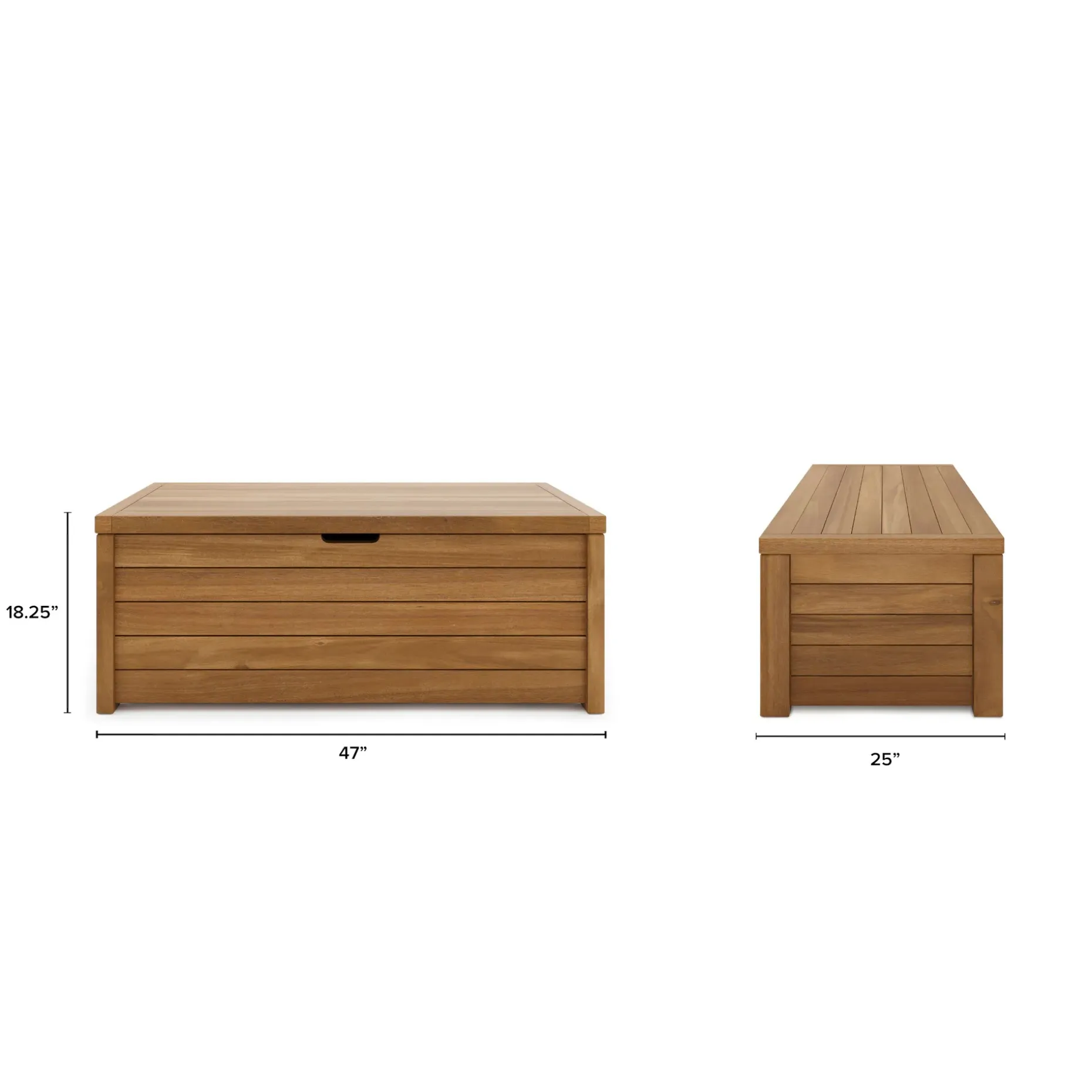 Cove 47" Outdoor Storage Trunk - Acacia