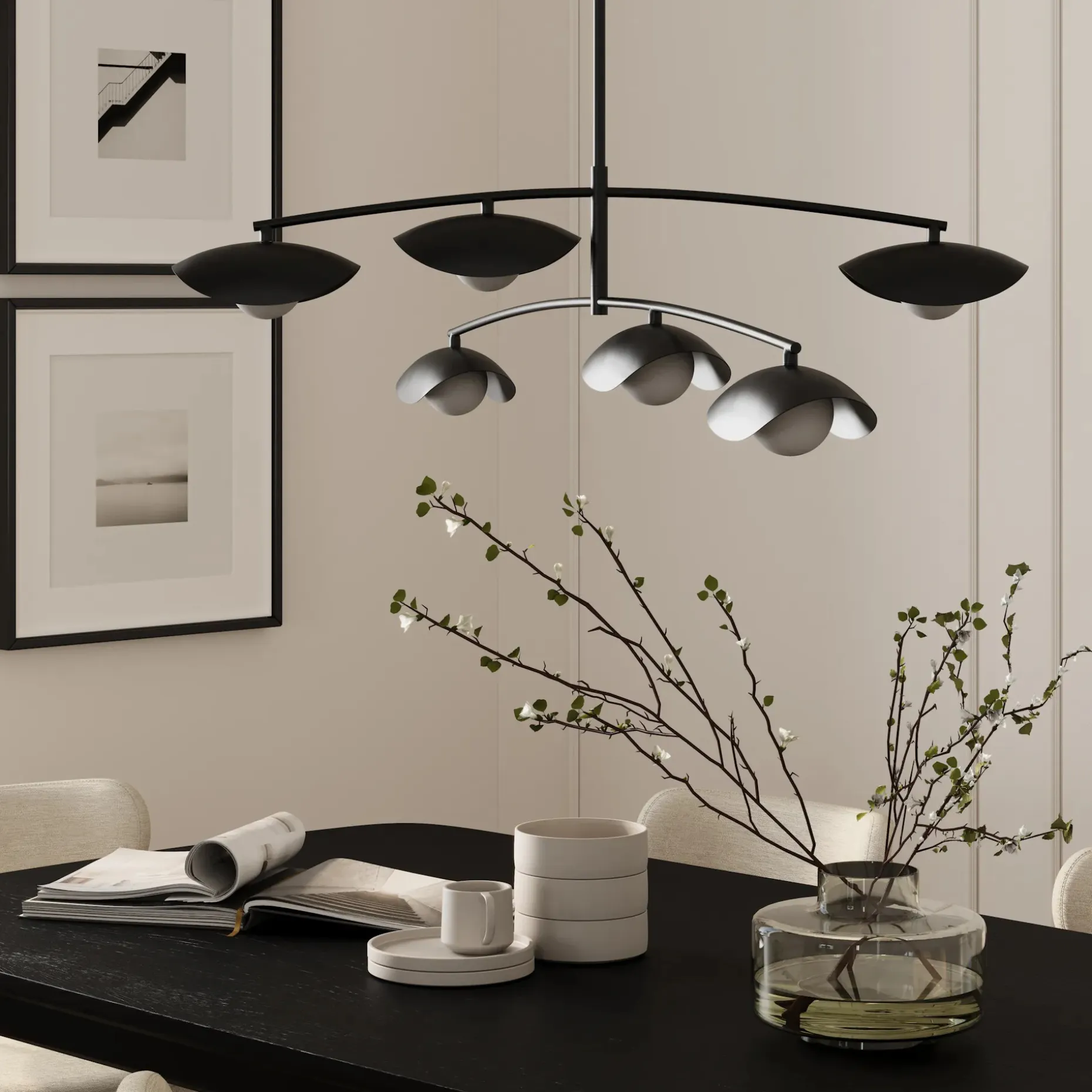 Coy Chandelier - Black