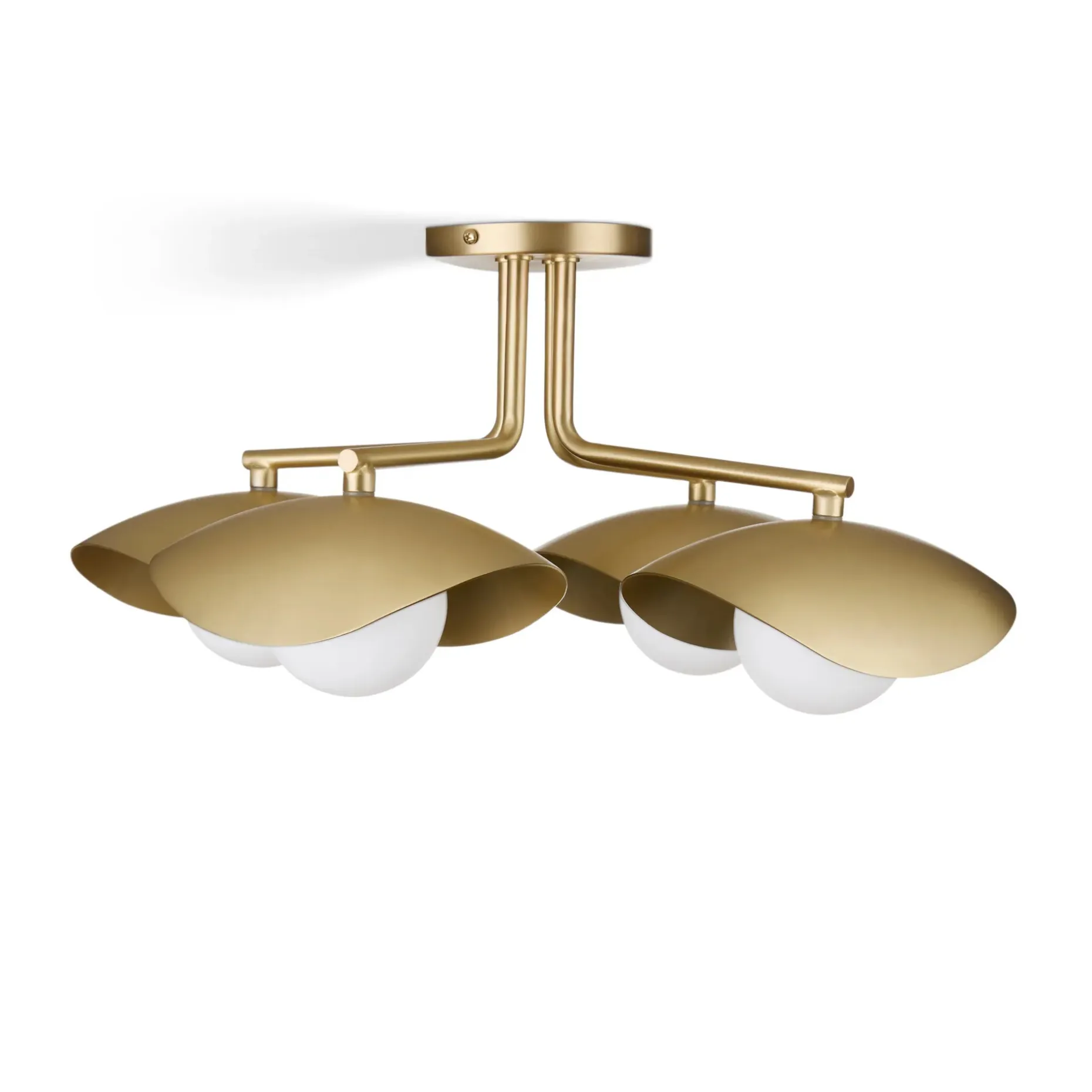Coy Flushmount Ceiling Light - Brass
