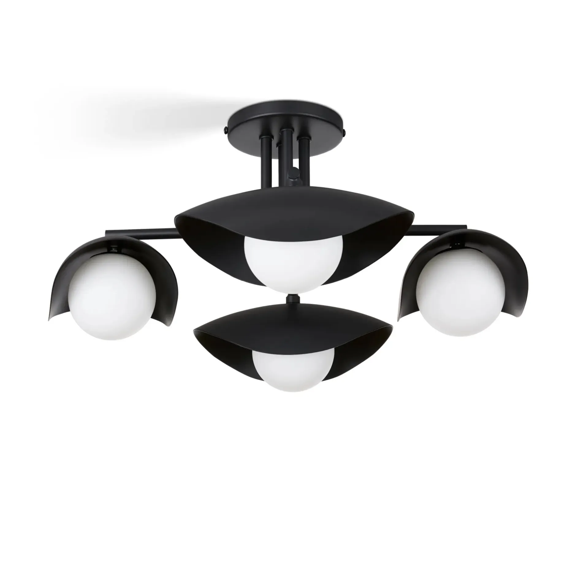 Coy Flushmount Ceiling Light - Black