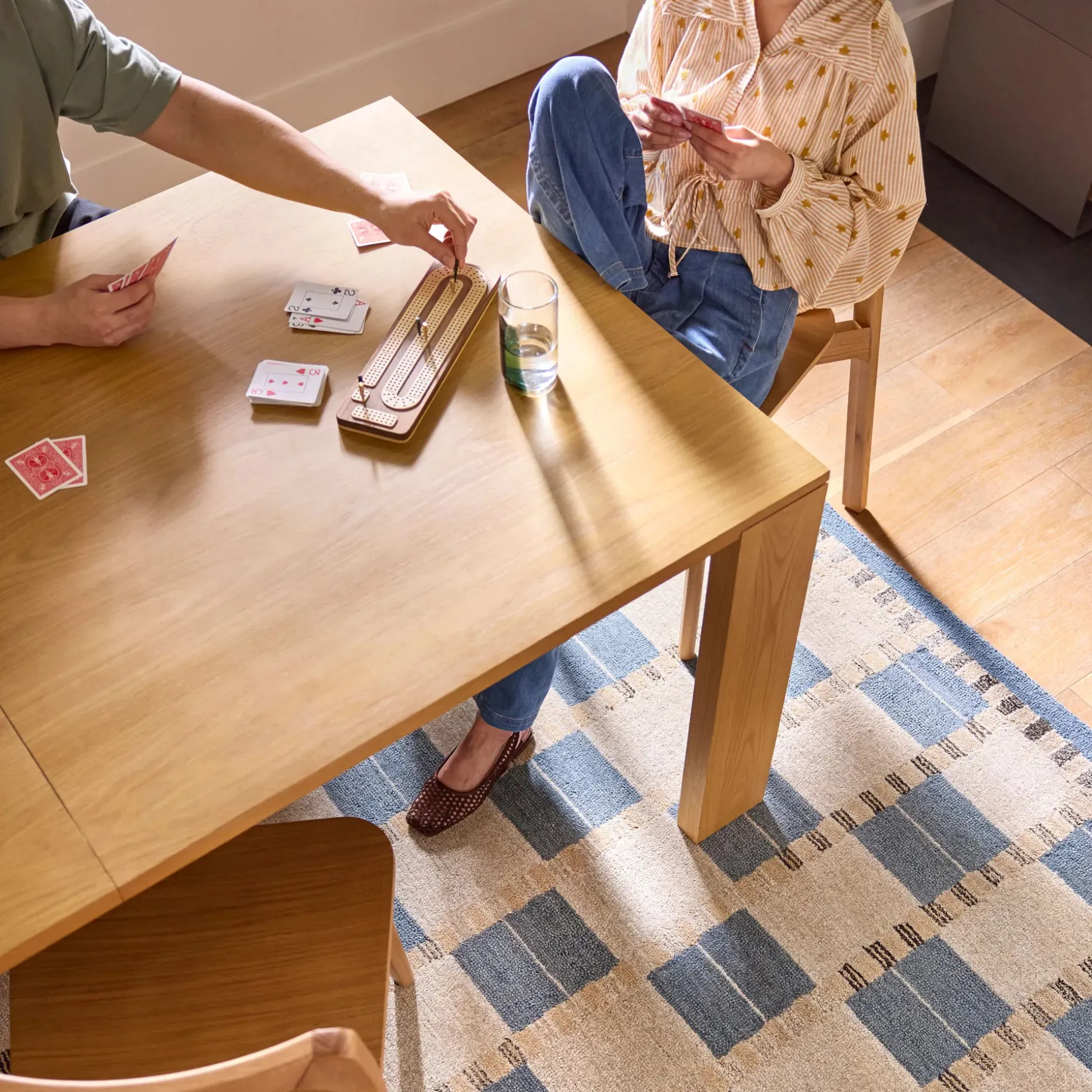 Dako 76.75" - 116" Extendable Dining Table - Natural Oak