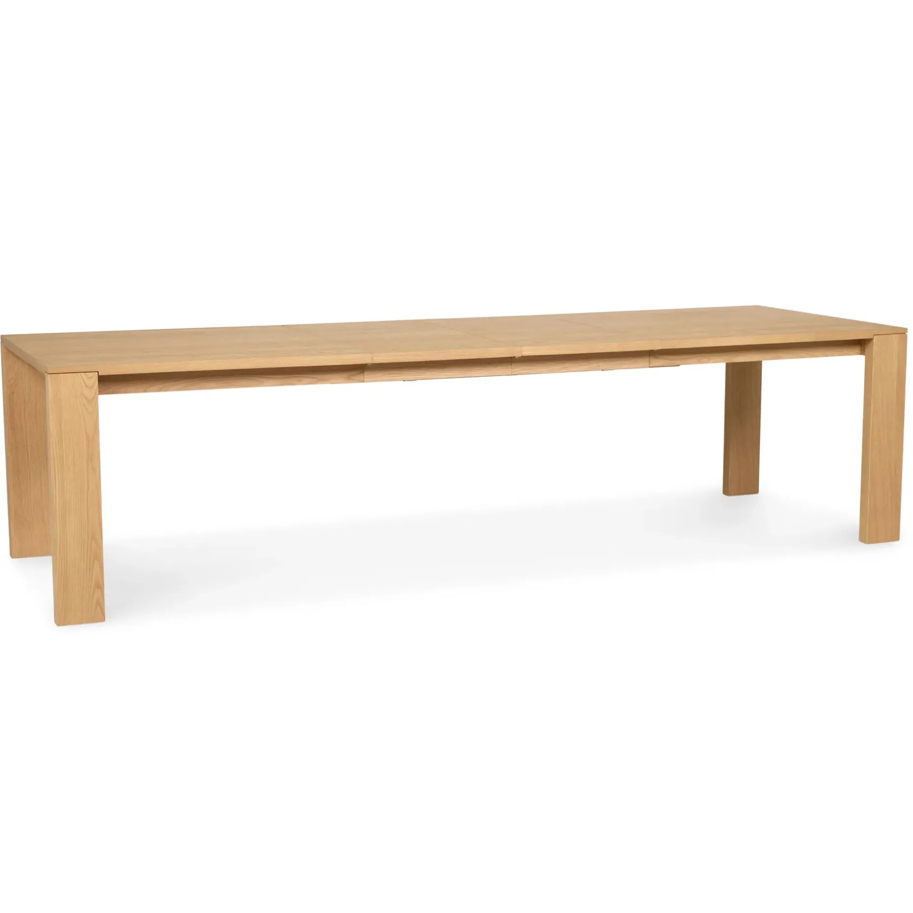 Dako 76.75" - 116" Extendable Dining Table - Natural Oak