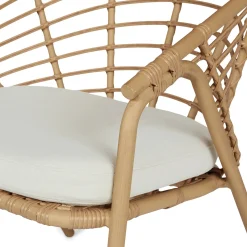 Dalarna 25" Outdoor Lounge Chair Set - Dravite Ivory