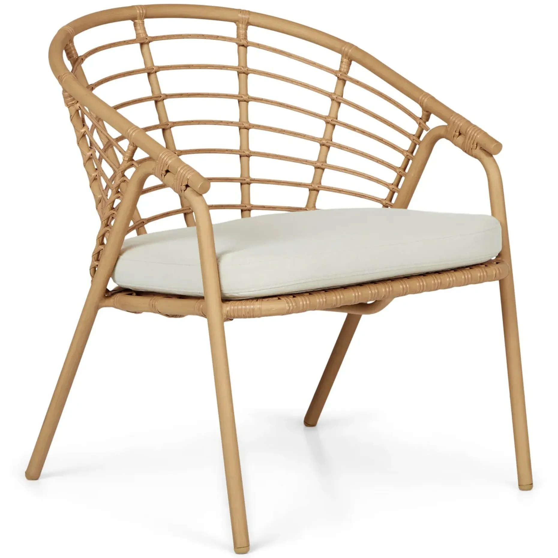 Dalarna 25" Outdoor Lounge Chair Set - Dravite Ivory