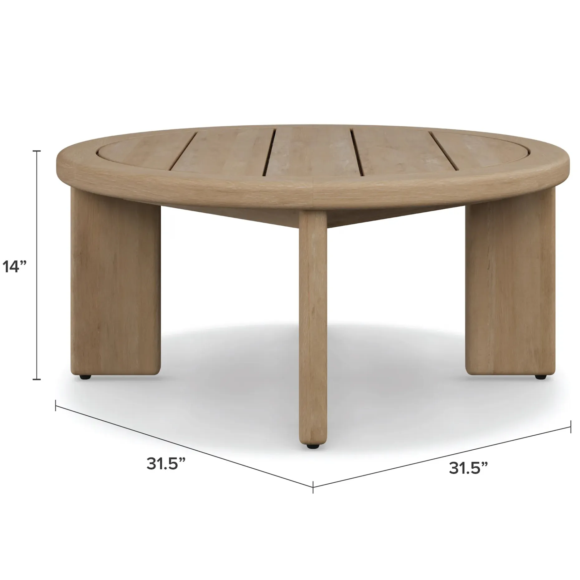 Daphne 31.5" Outdoor Coffee Table - Cloud Eucalyptus