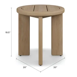 Daphne Outdoor Side Table - Cloud Eucalyptus