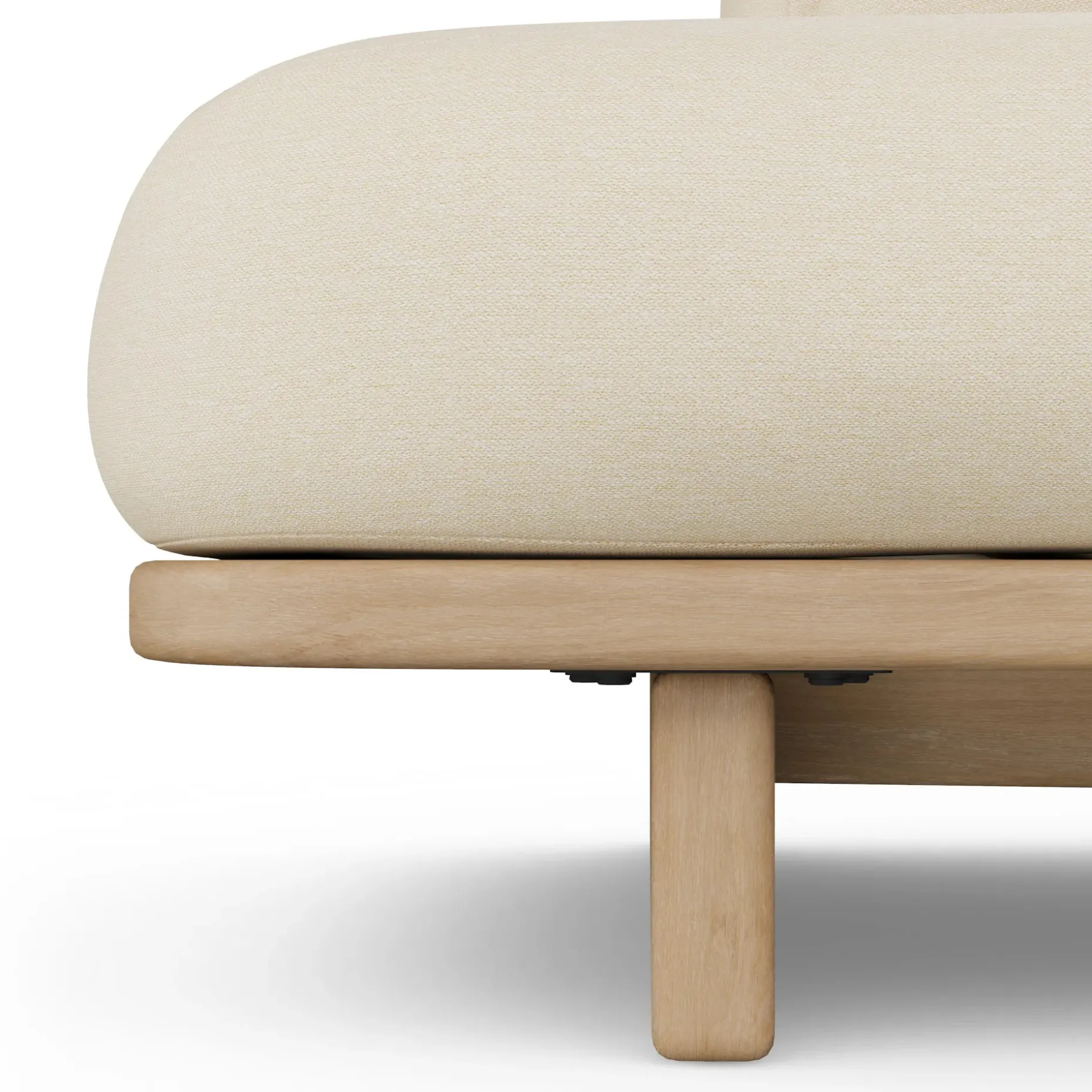 Daphne 80.5" Outdoor Sofa - Dravite Ivory