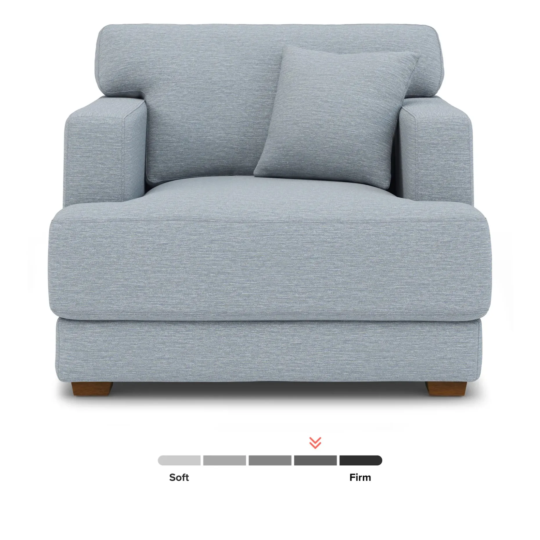 Dawn 40" Lounge Chair - Silver Light Blue