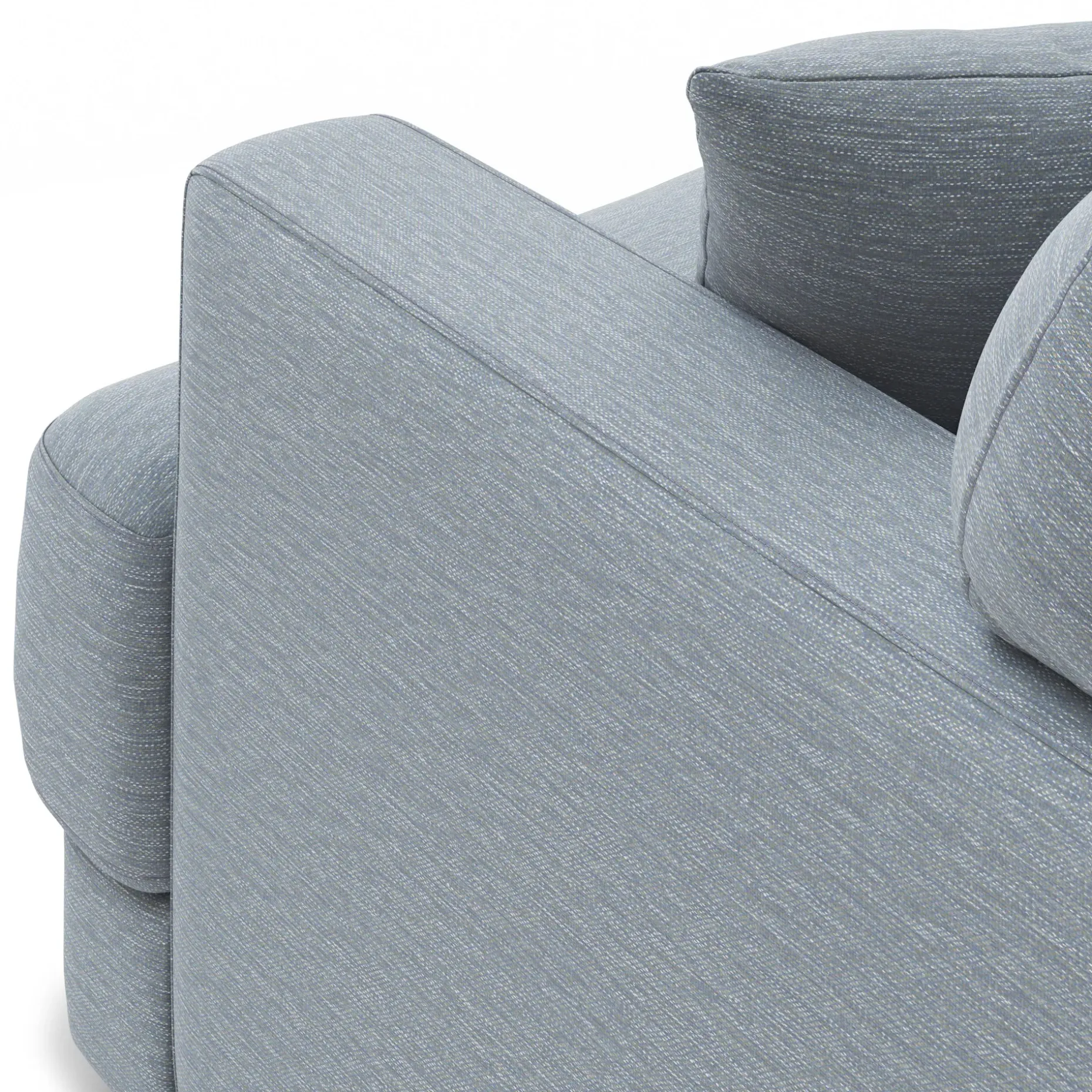 Dawn 40" Lounge Chair - Silver Light Blue