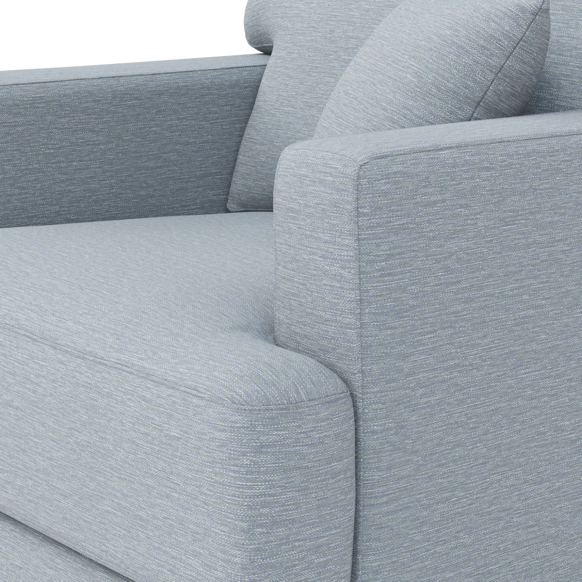 Dawn 40" Lounge Chair - Silver Light Blue