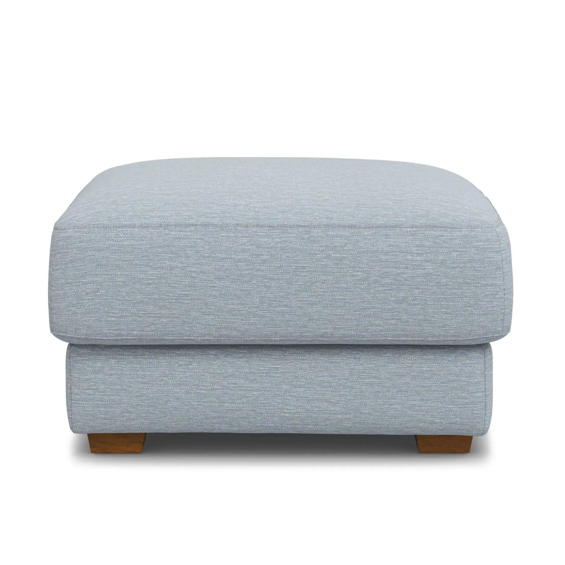 Dawn 36" Ottoman - Silver Light Blue