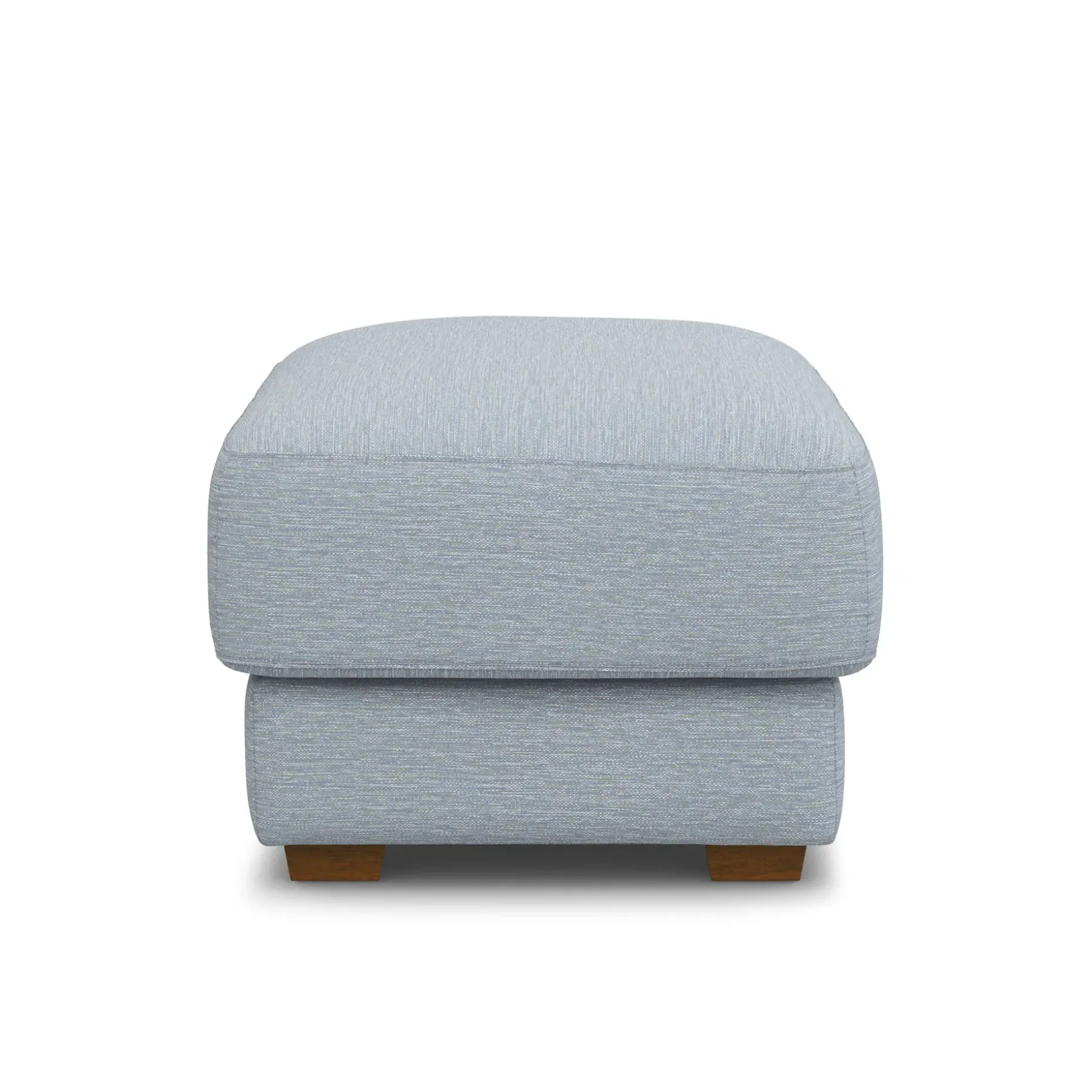 Dawn 36" Ottoman - Silver Light Blue