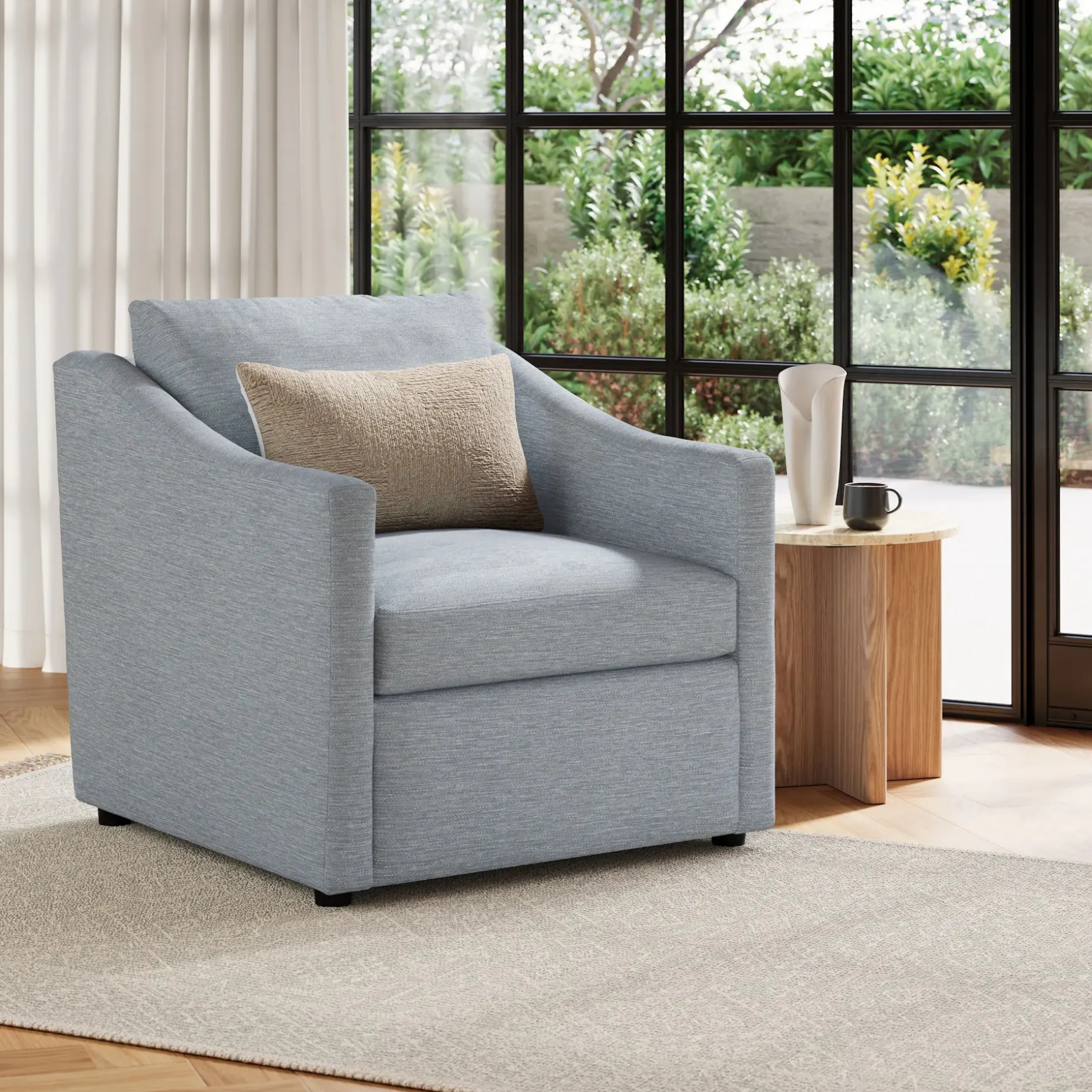 Dorian 5 x 8 Reversible Rug - Soft Sage
