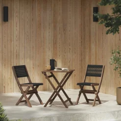 Elanora Outdoor Folding Cafe Table - Light Acacia
