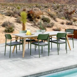 Elan Outdoor Stackable Dining Chair - Green