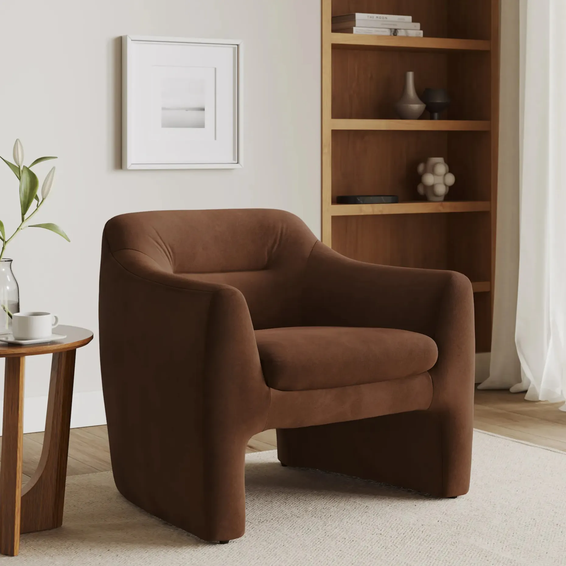 Eleanor 34" Velvet Lounge Chair - Hale Earth