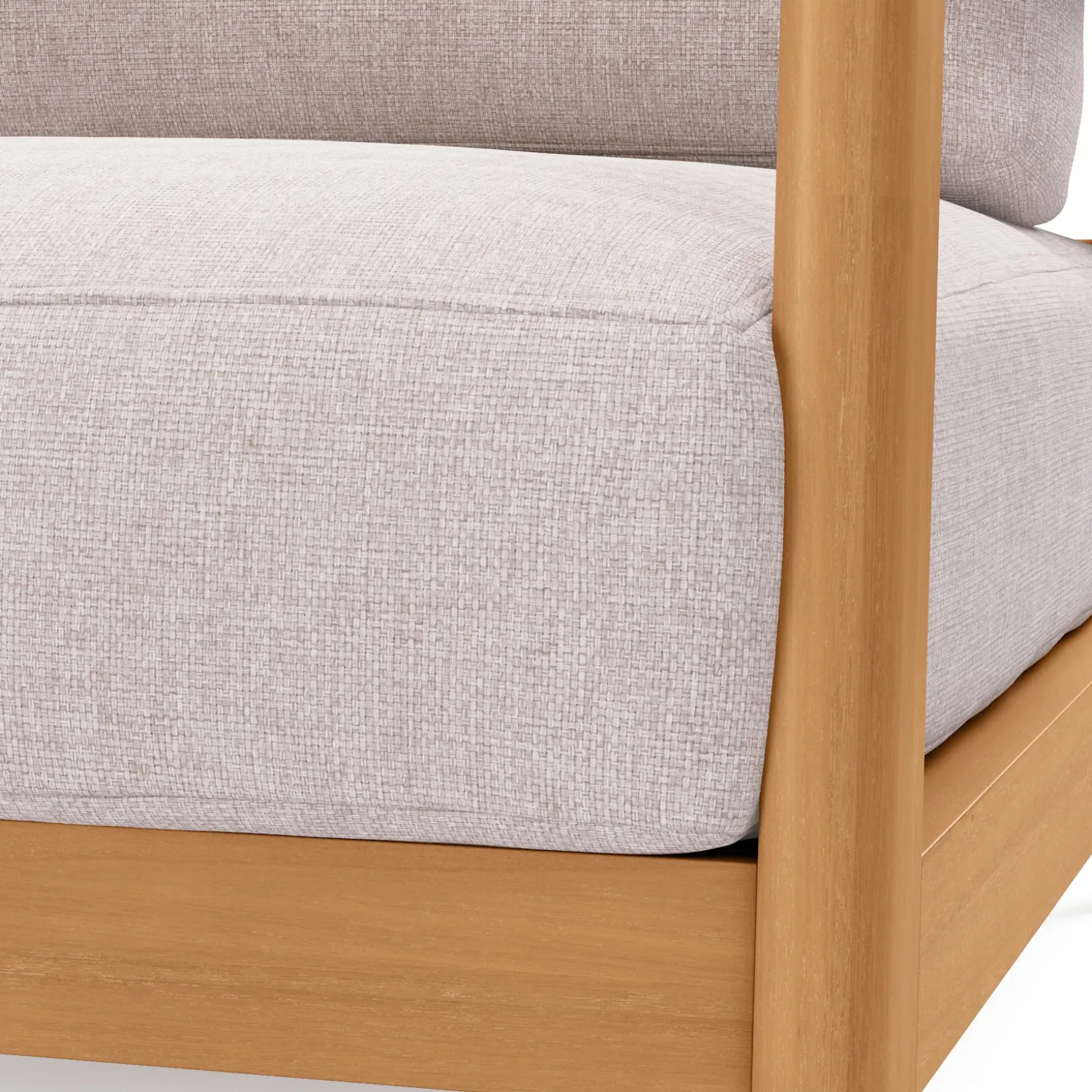 Elise 34" Outdoor Lounge Chair - Basket Beige