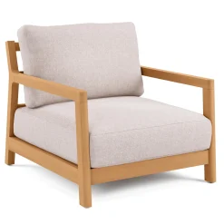 Elise 34" Outdoor Lounge Chair Set - Basket Beige