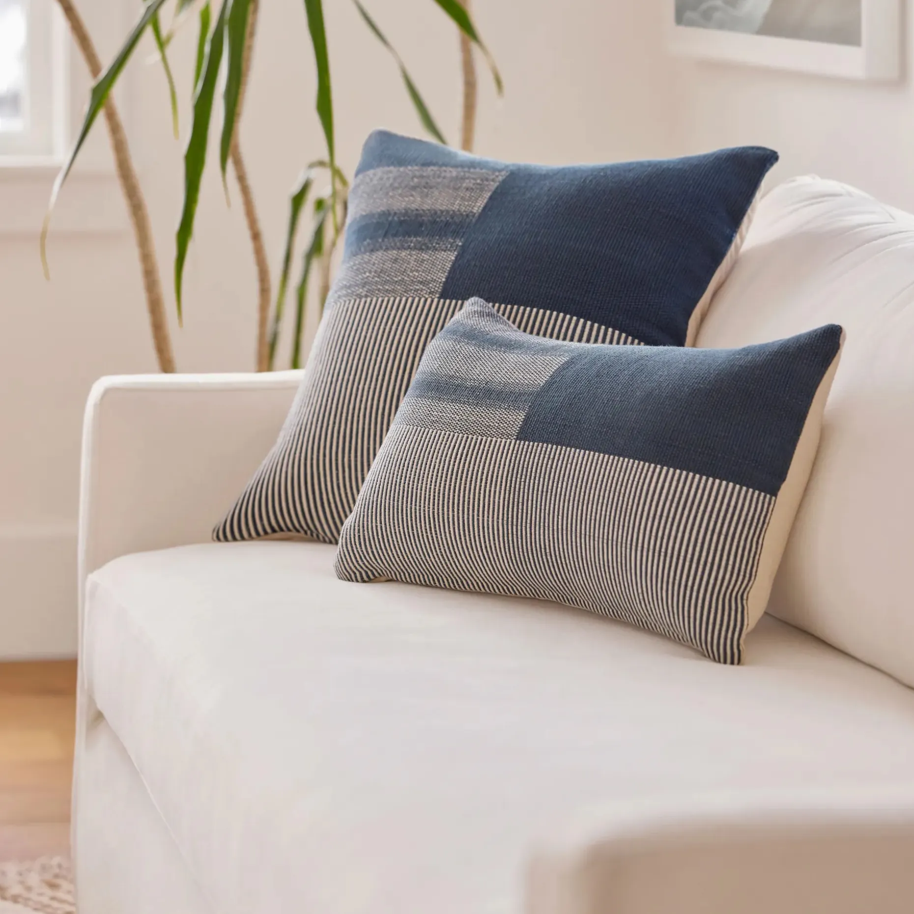 Elmer Small Pillow - Blue Multi