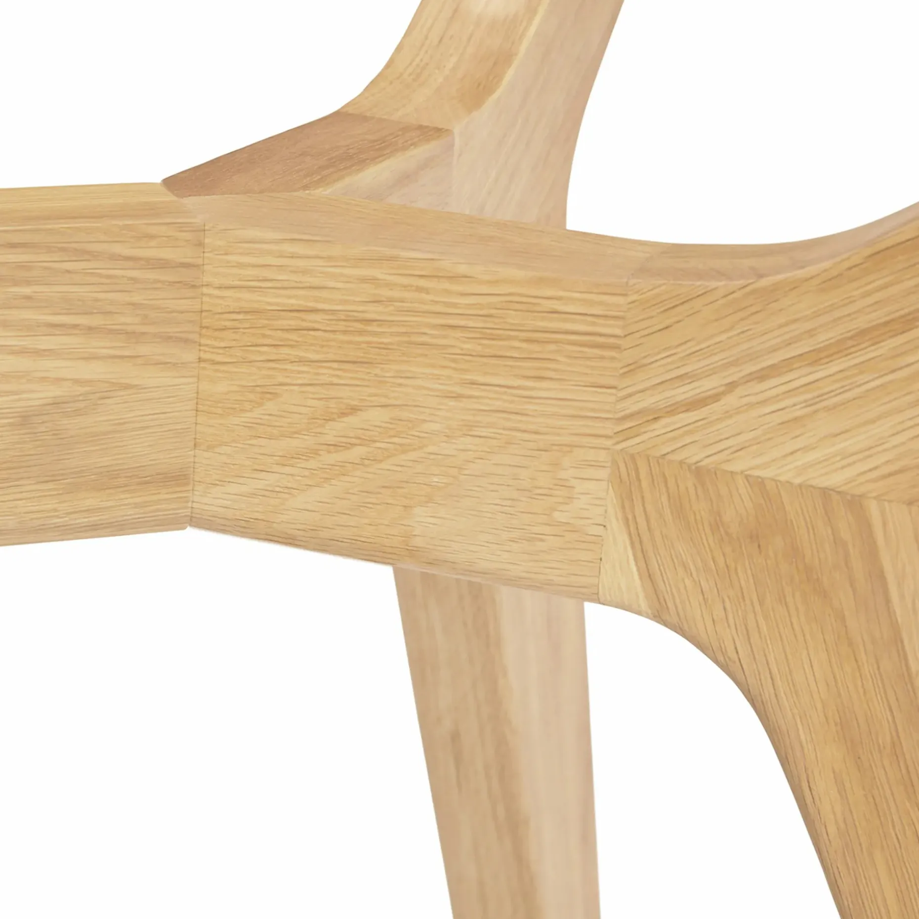 Emmer 71" Glass Dining Table - Oak