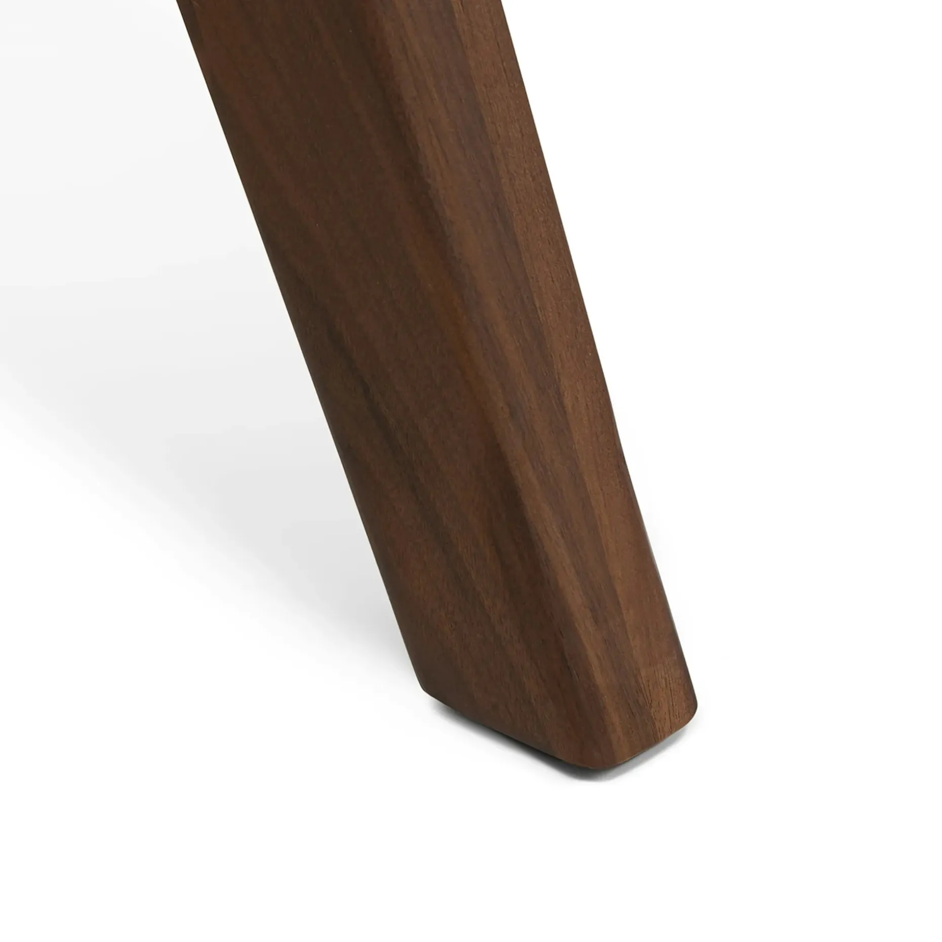 Emmer 71" Glass Dining Table - Walnut