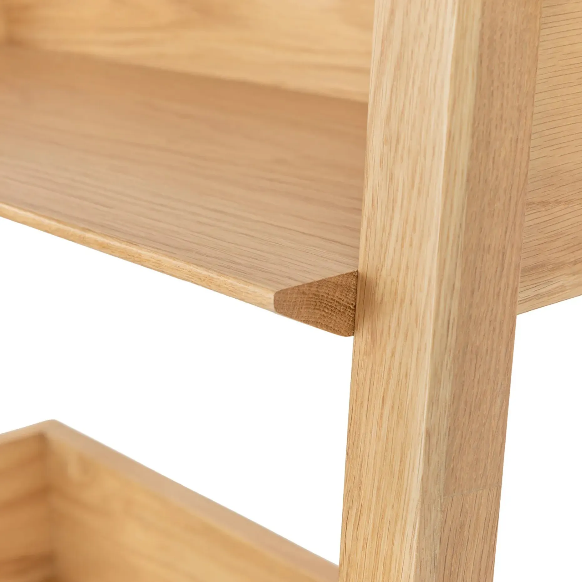 Fantol 51.5" Leaning Desk - Natural Oak