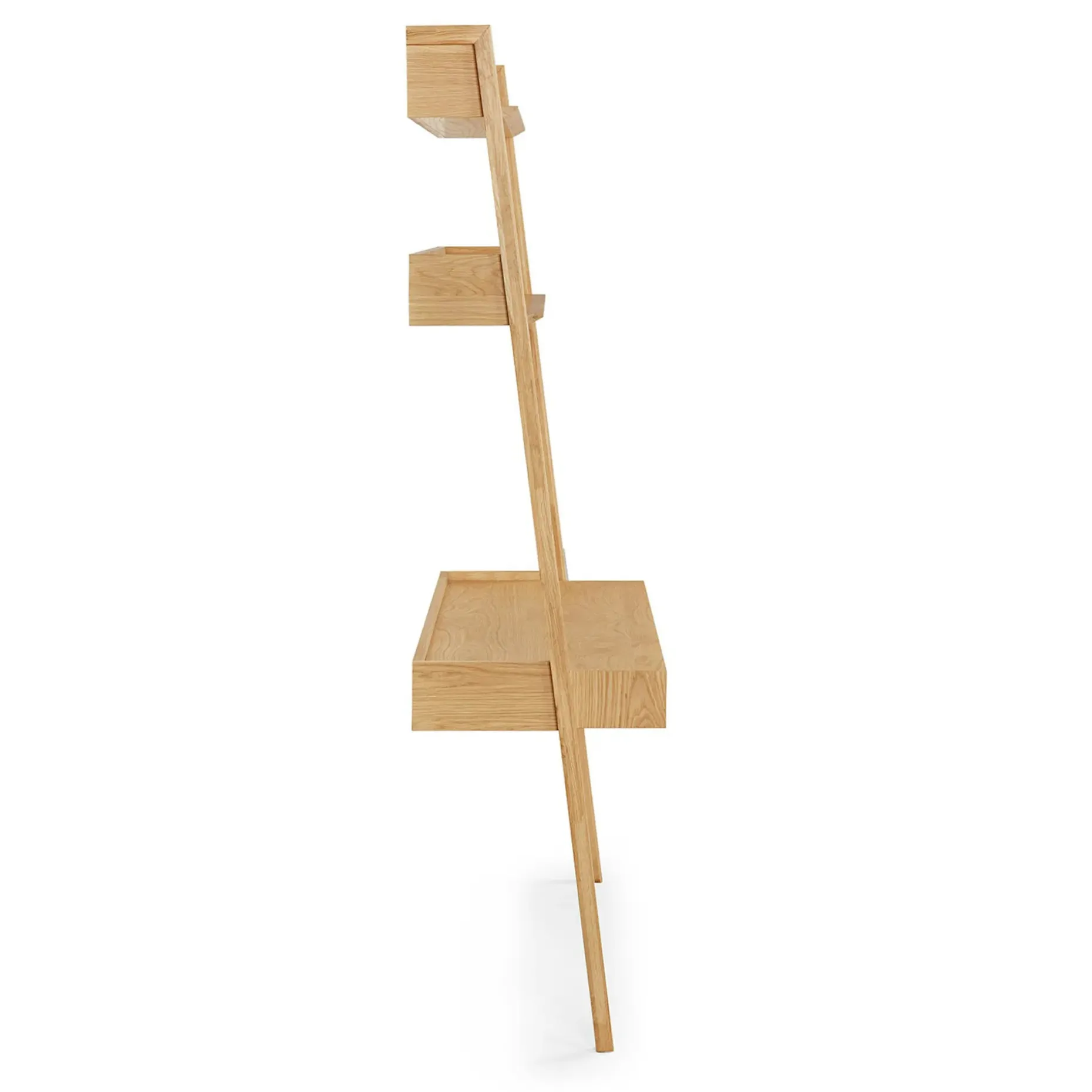 Fantol 51.5" Leaning Desk - Natural Oak