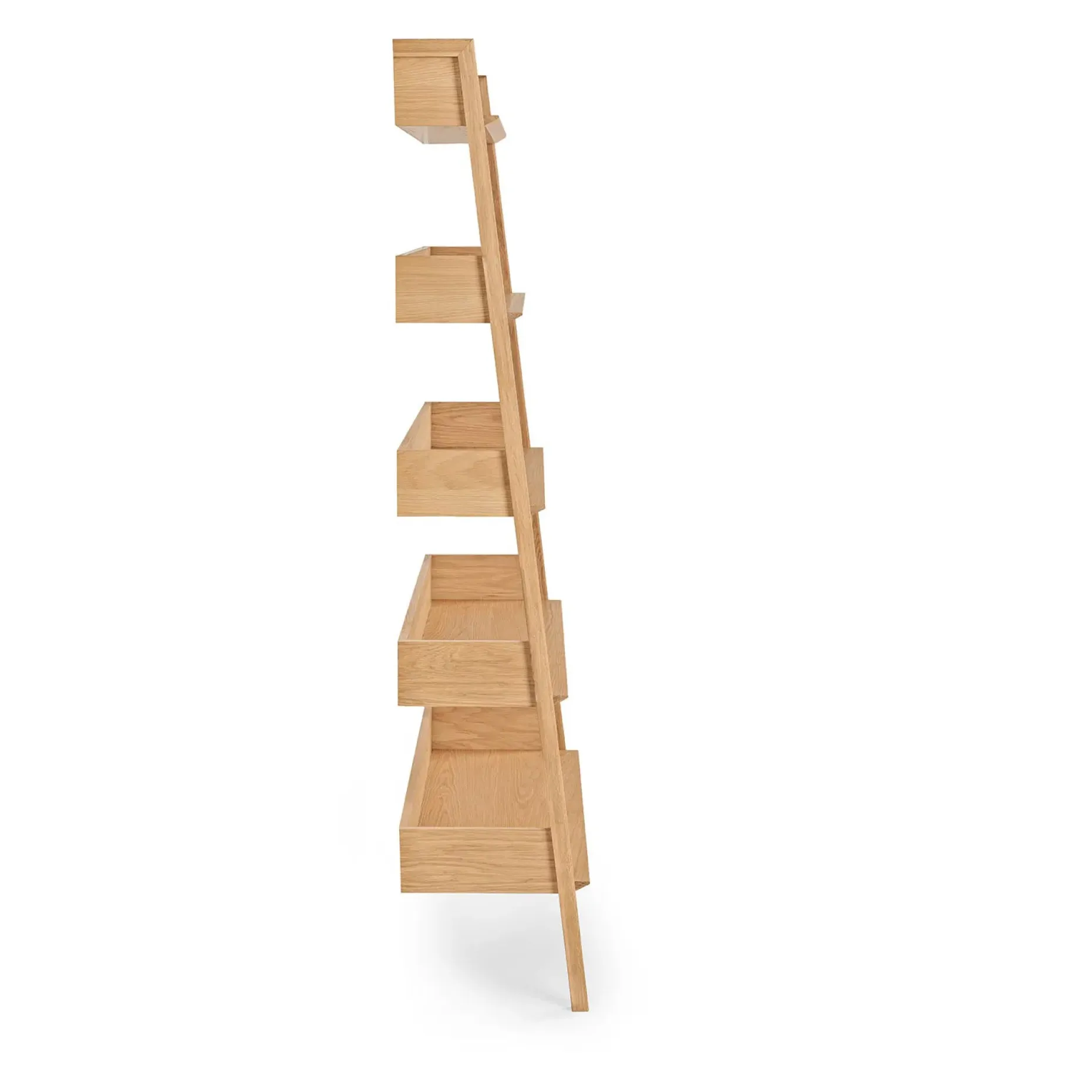 Fantol 51.5" Shelving Unit, Wide - Natural Oak