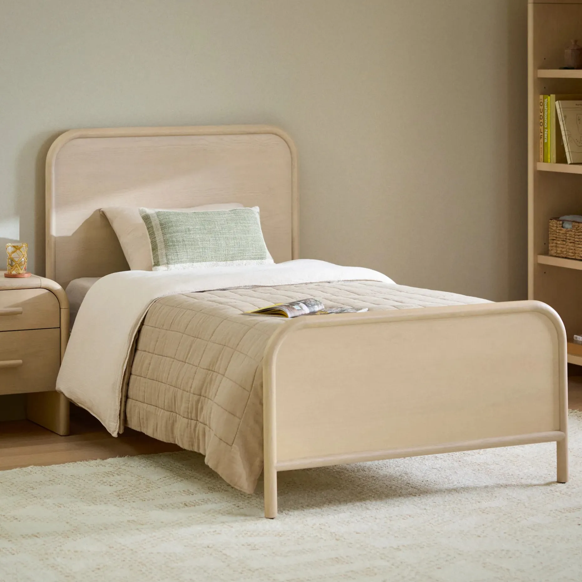 Faydra Twin Bed - Natural Ash