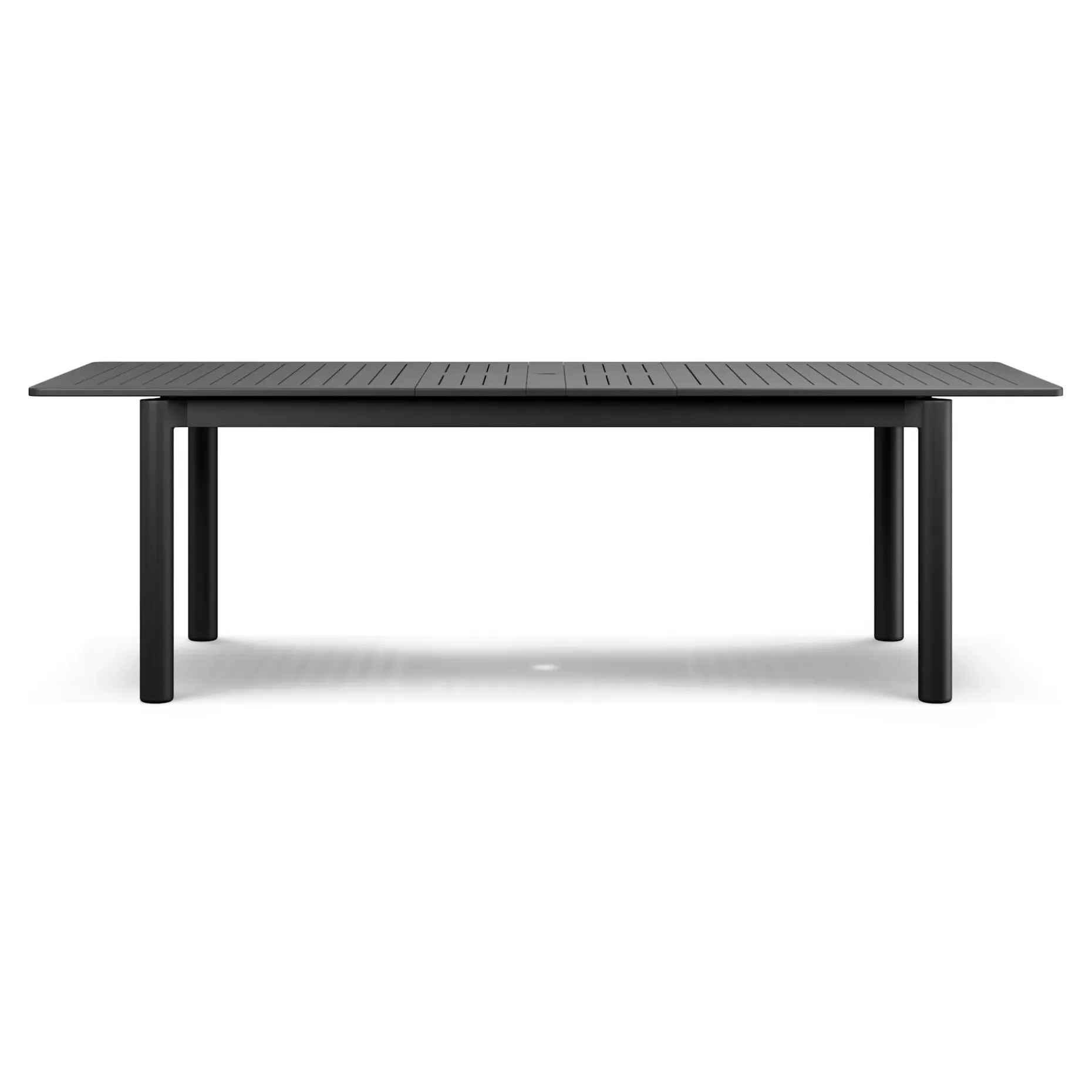 Fisk 75.5" - 96" Outdoor Extendable Dining Table - Black