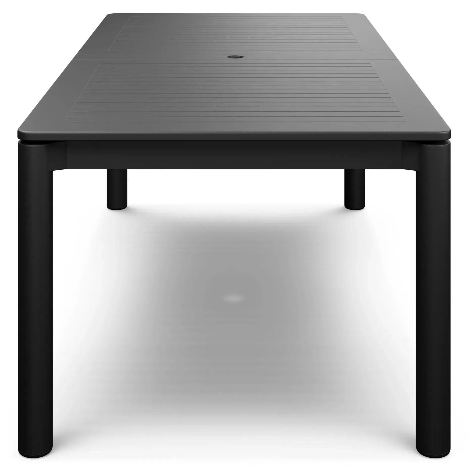 Fisk 75.5" - 96" Outdoor Extendable Dining Table - Black