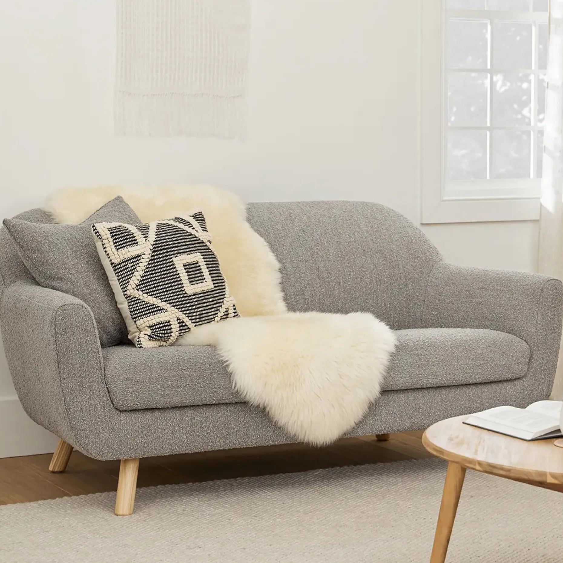 Gabriola 64" Loveseat - Dover Gray Bouclé