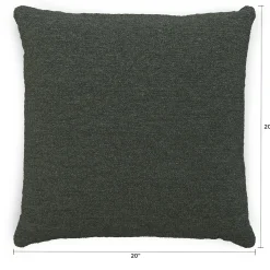 Gabriola Pillow - Green Wool Bouclé