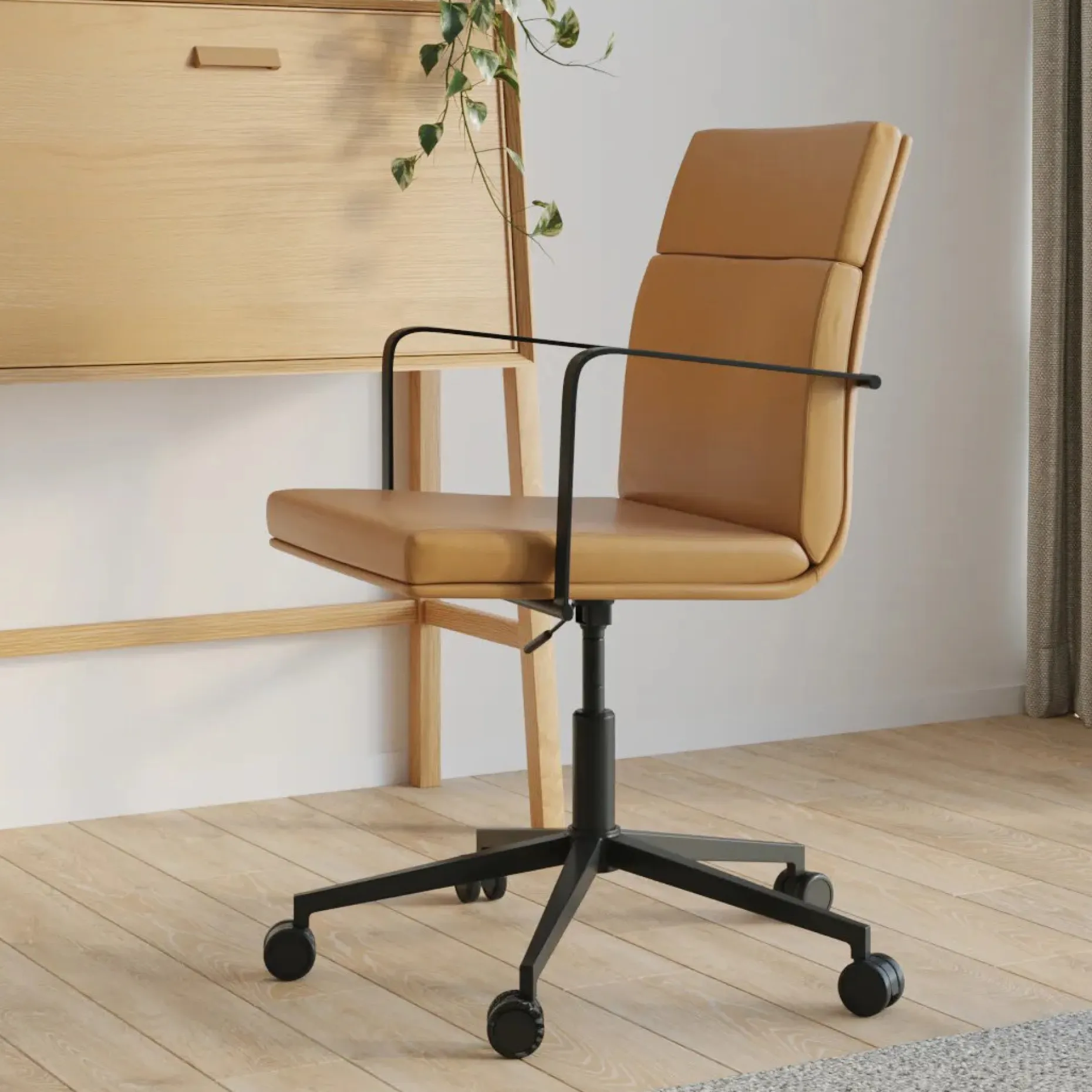Gerven Leather Office Chair - Charme Tan