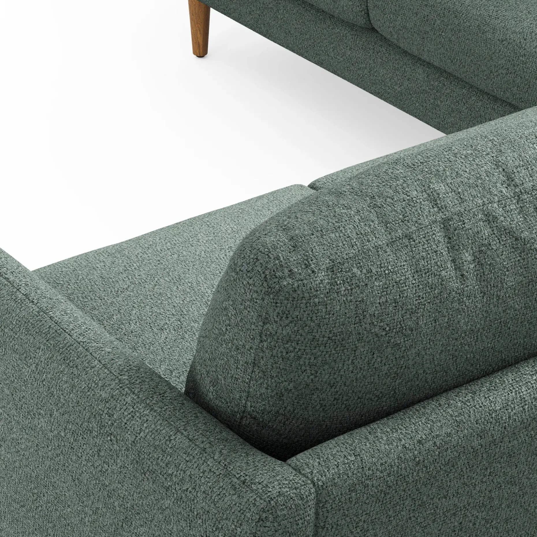 Hanson 88.5" Corner Sectional - Thistle Green