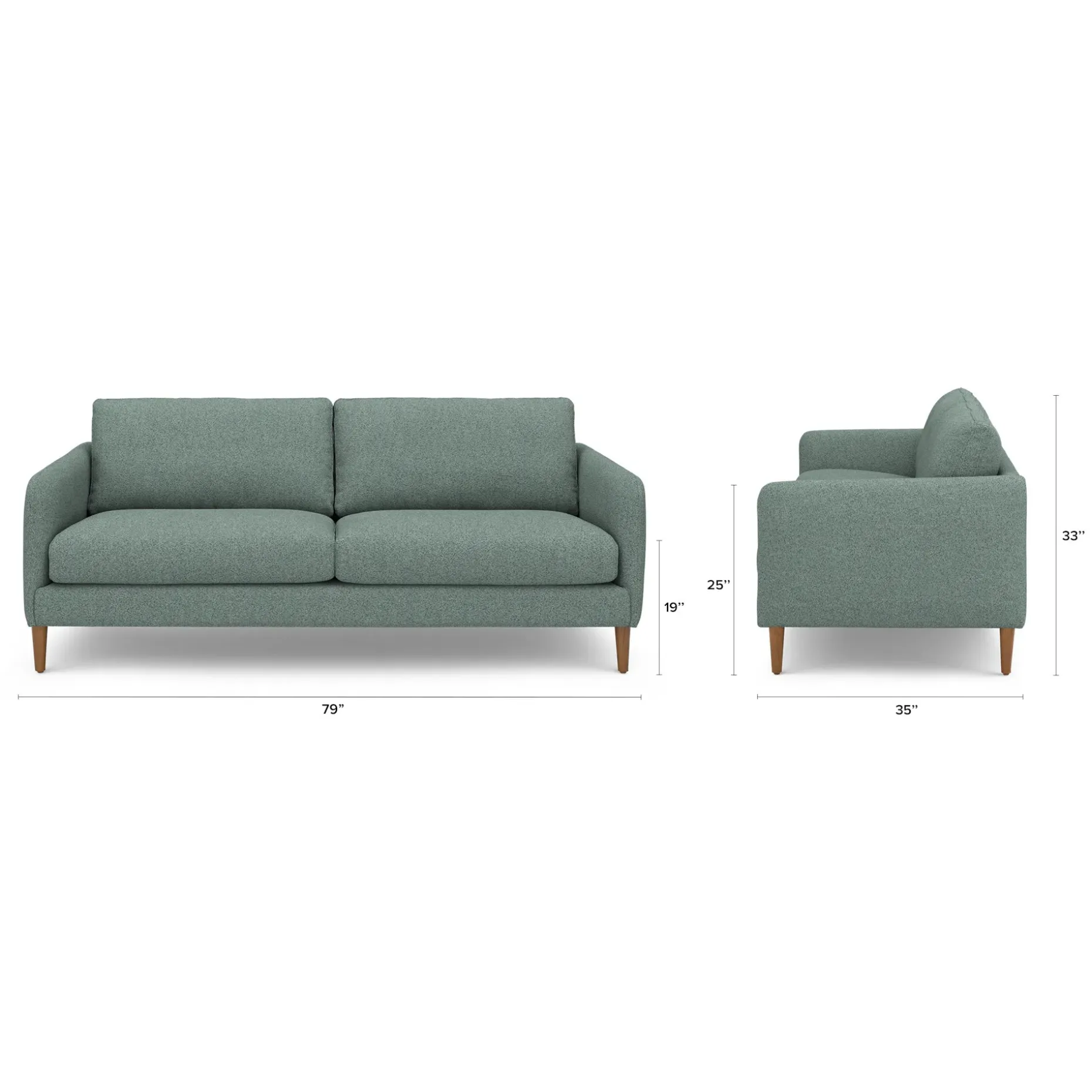 Hanson 80" Sofa - Thistle Green