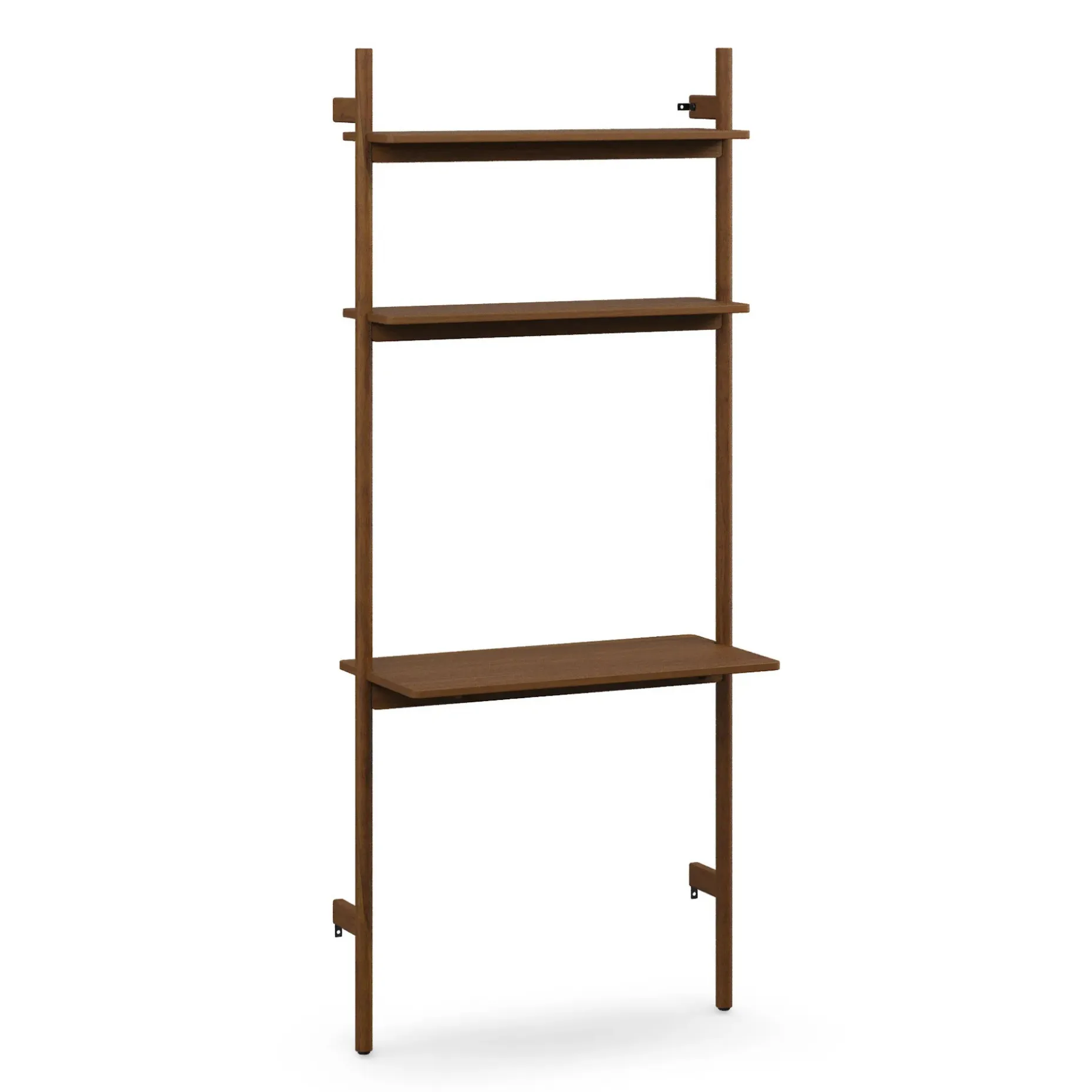Heidi 33.5" Modular Wall Desk - Walnut
