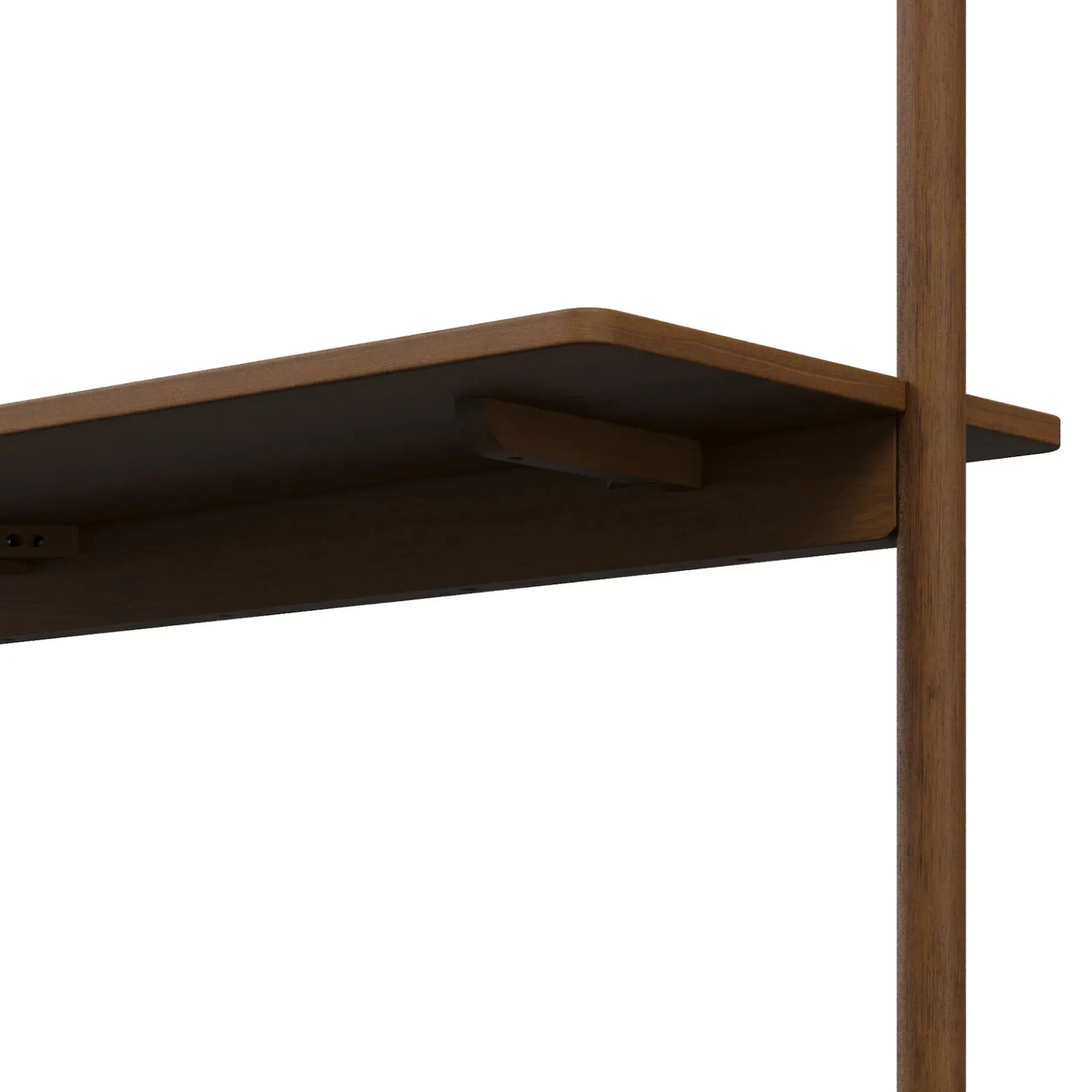 Heidi 33.5" Modular Wall Desk - Walnut