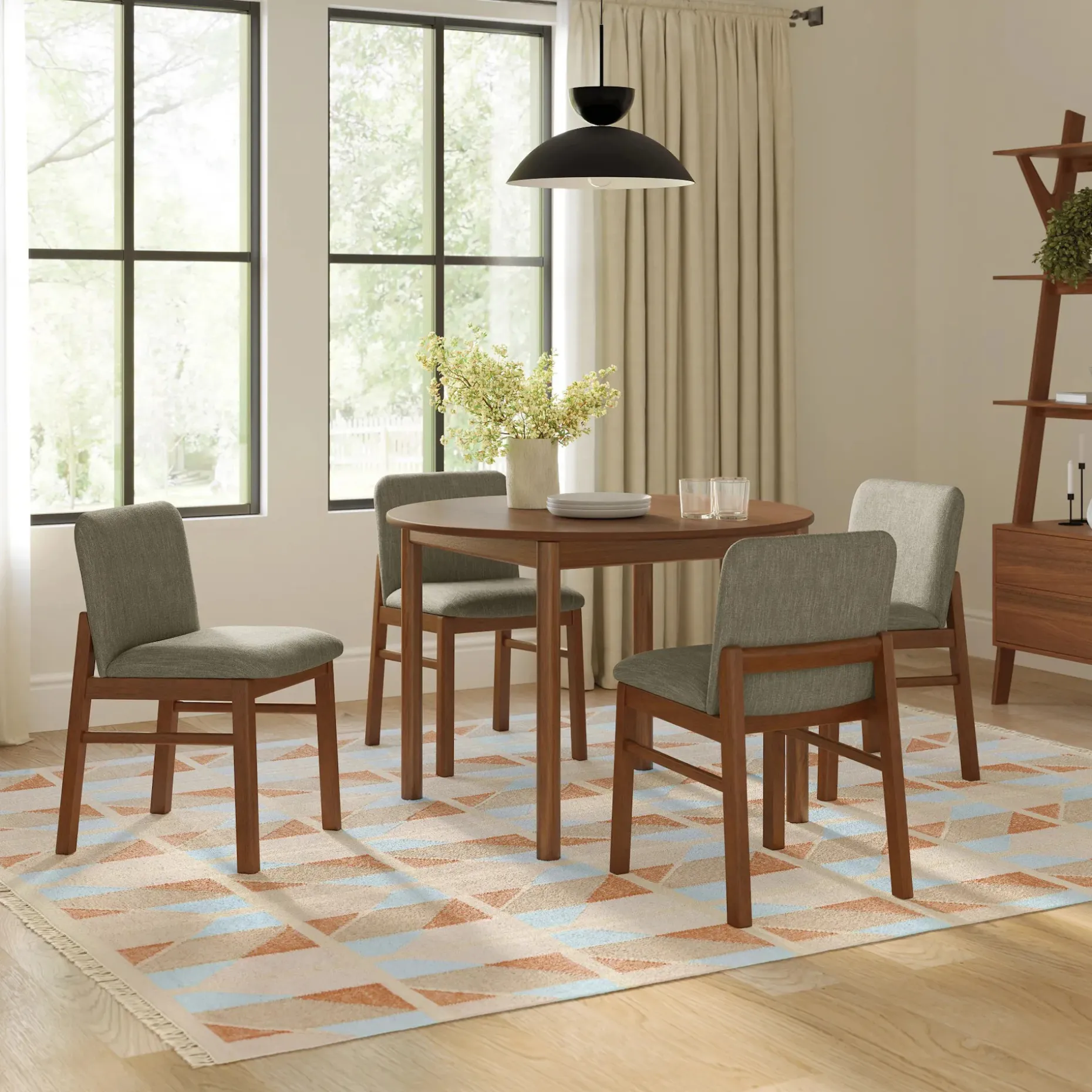 Heidi 42" Round Dining Table - White Oak