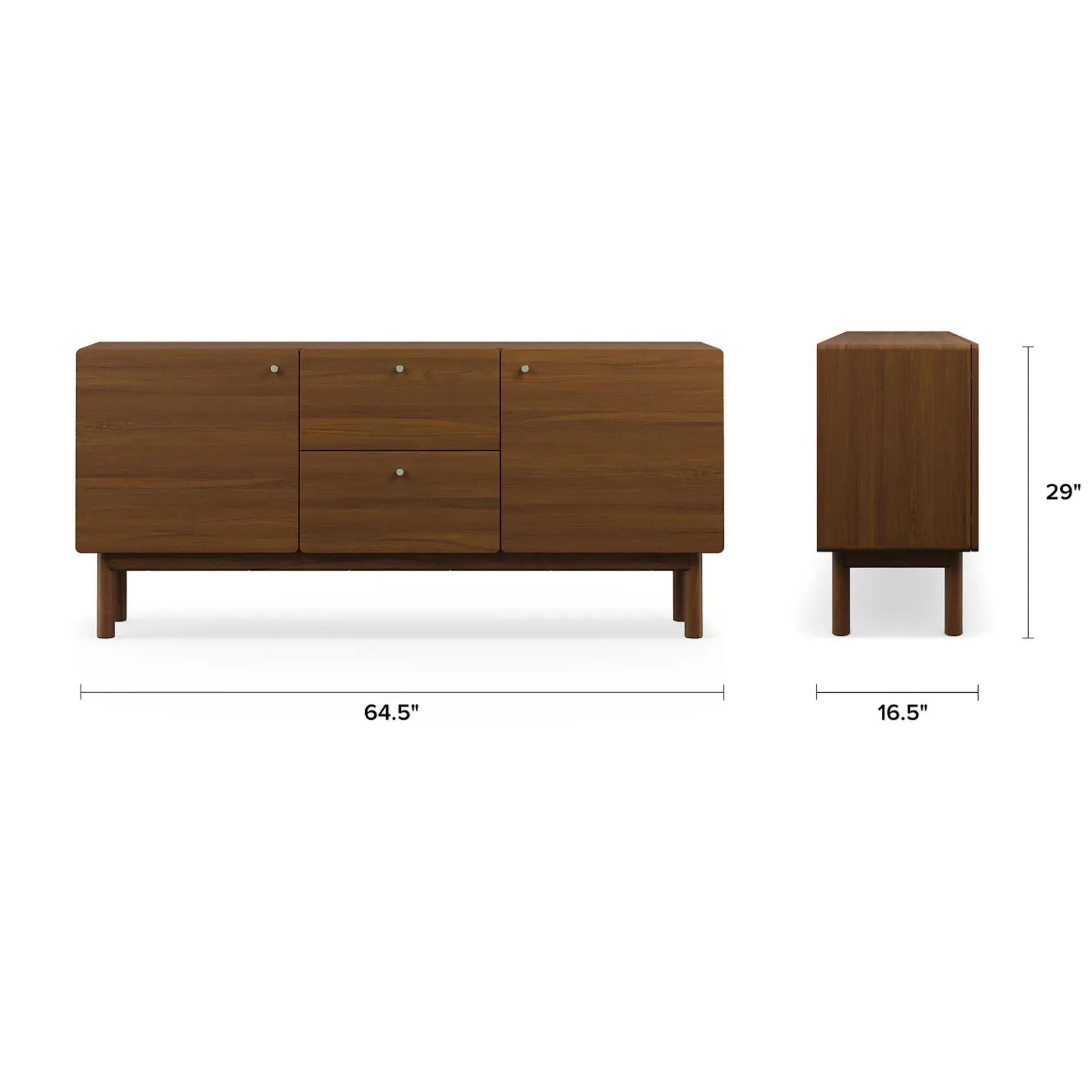 Heidi 64.5" Sideboard - Walnut
