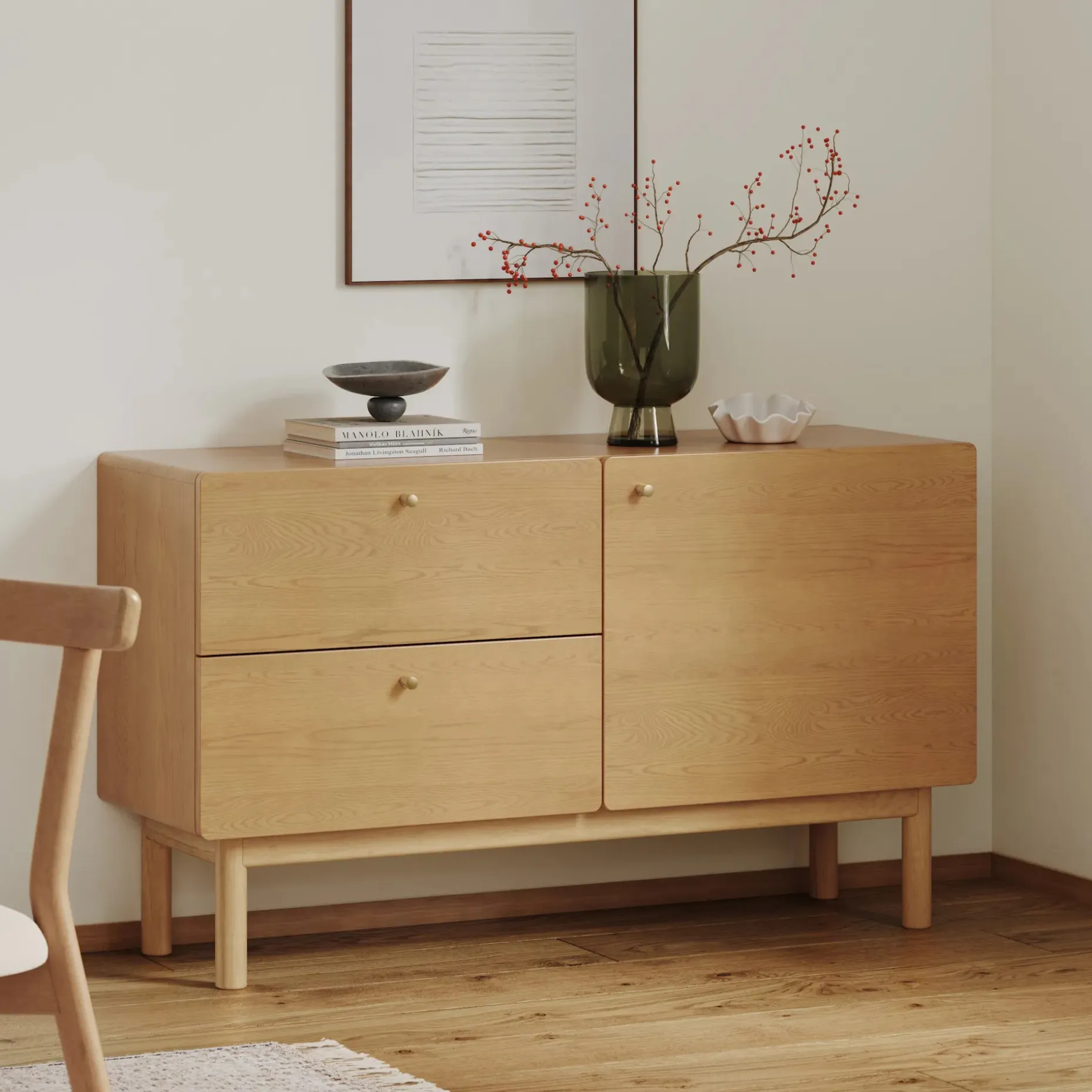 Heidi 50" Sideboard - White Oak