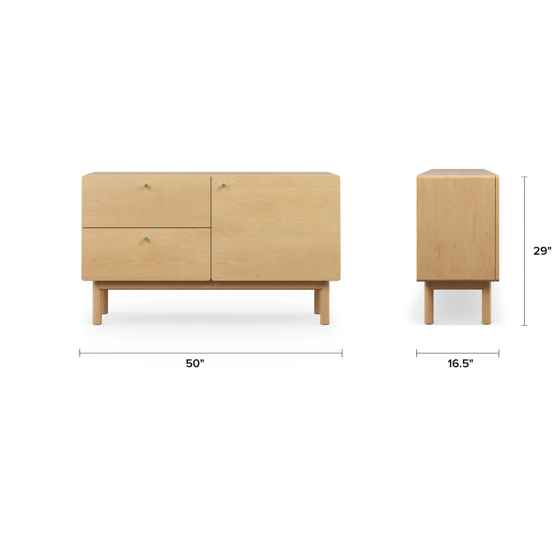 Heidi 50" Sideboard - White Oak
