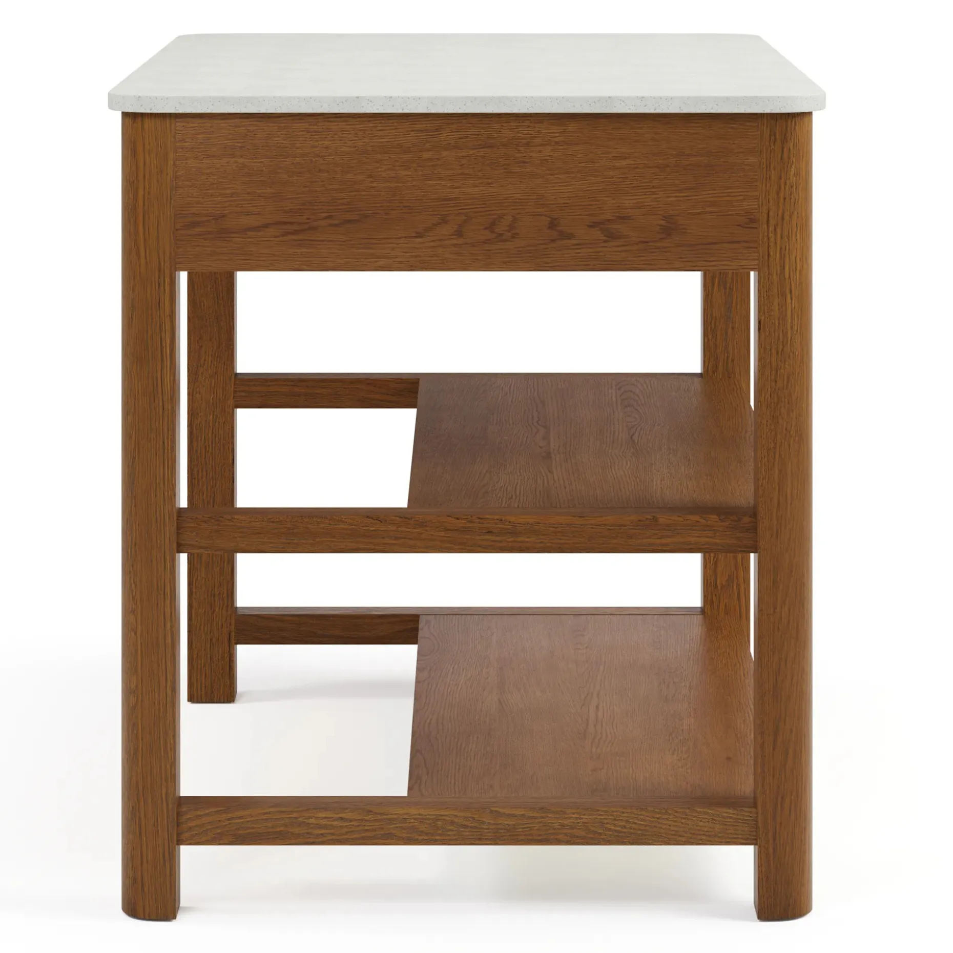 Holme 44" Kitchen Island - Smoked Oak