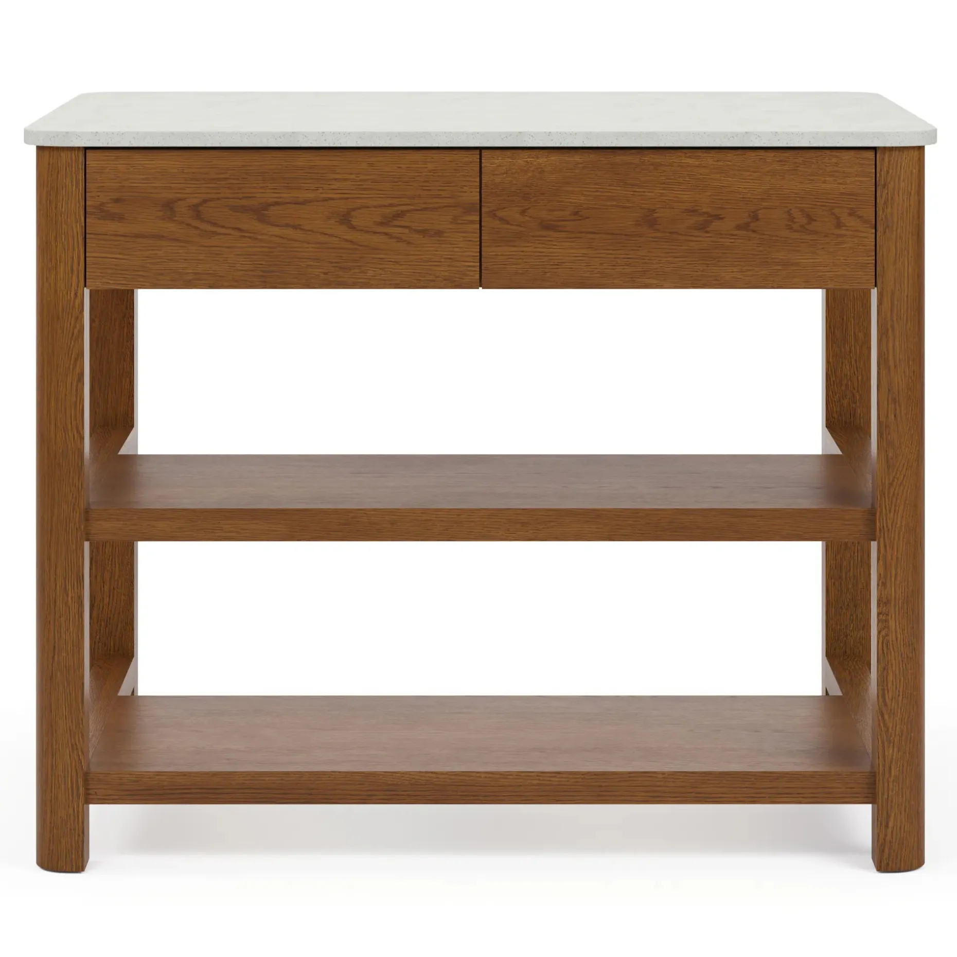 Holme 44" Kitchen Island - Smoked Oak