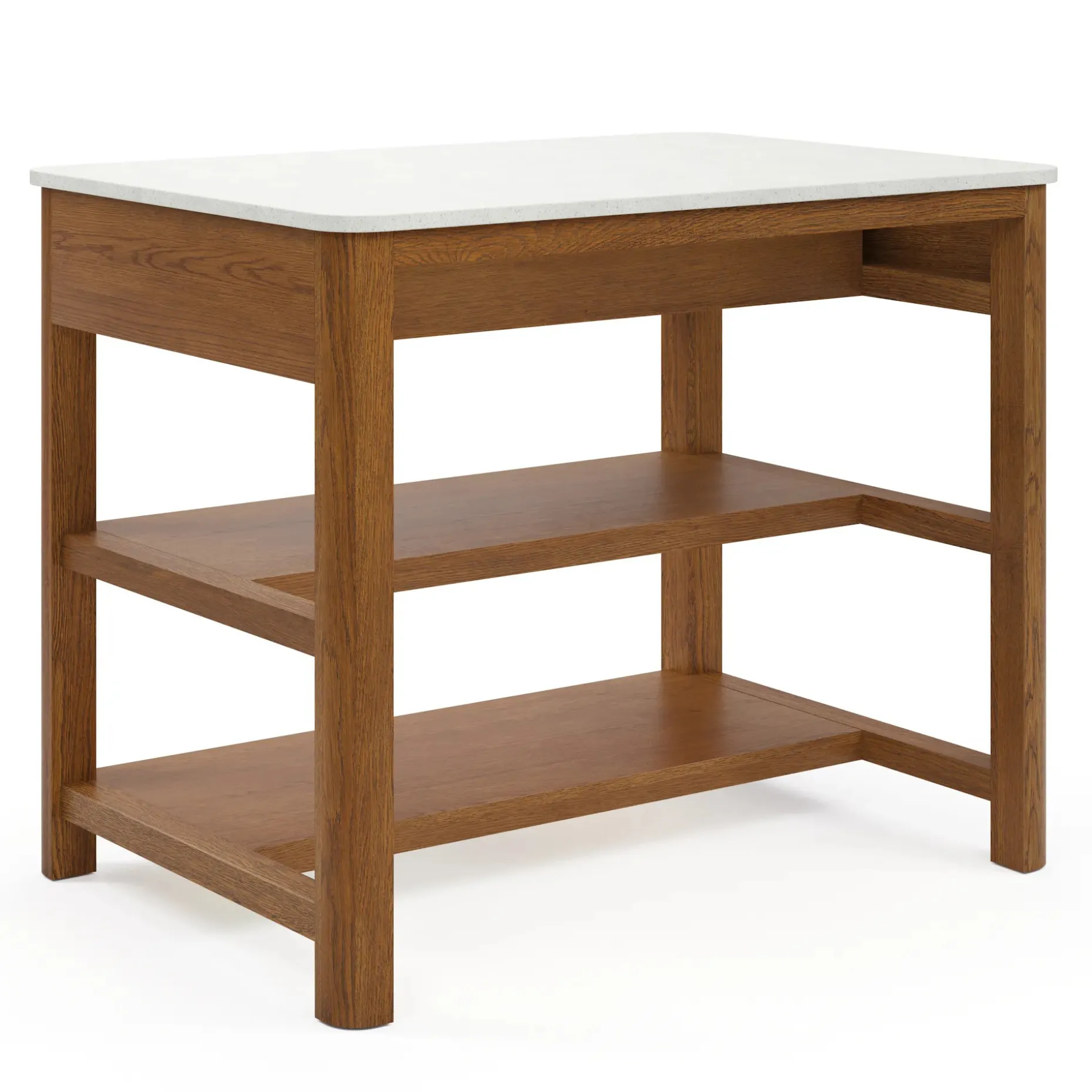 Holme 44" Kitchen Island - Smoked Oak