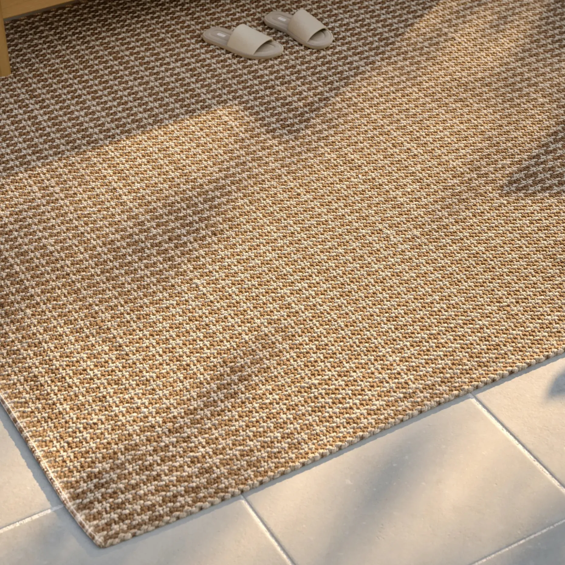 Hundur 8 x 10 Indoor/Outdoor Rug - Houndstooth