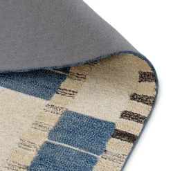 Jaris 9 x 12 Rug - Blue Quilt Checks
